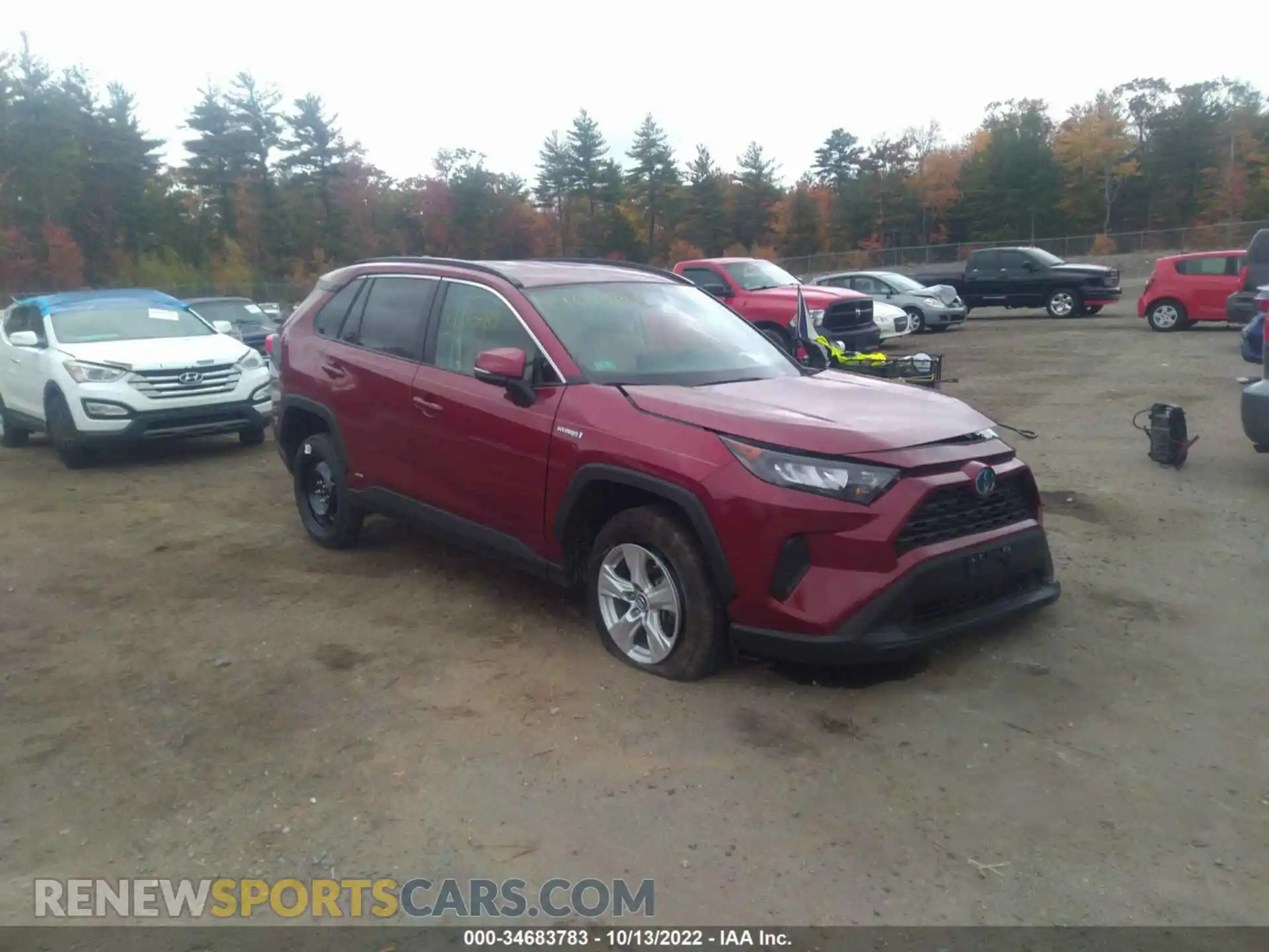 1 Photograph of a damaged car 4T3M6RFV5MU020365 TOYOTA RAV4 2021