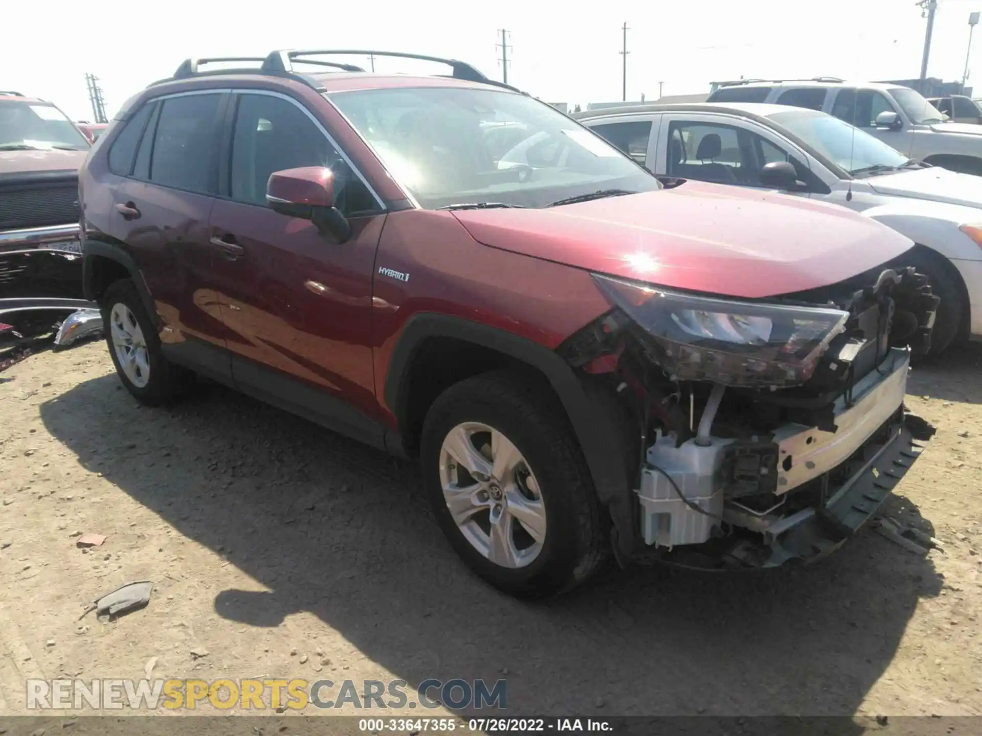 1 Photograph of a damaged car 4T3M6RFV9MU024452 TOYOTA RAV4 2021