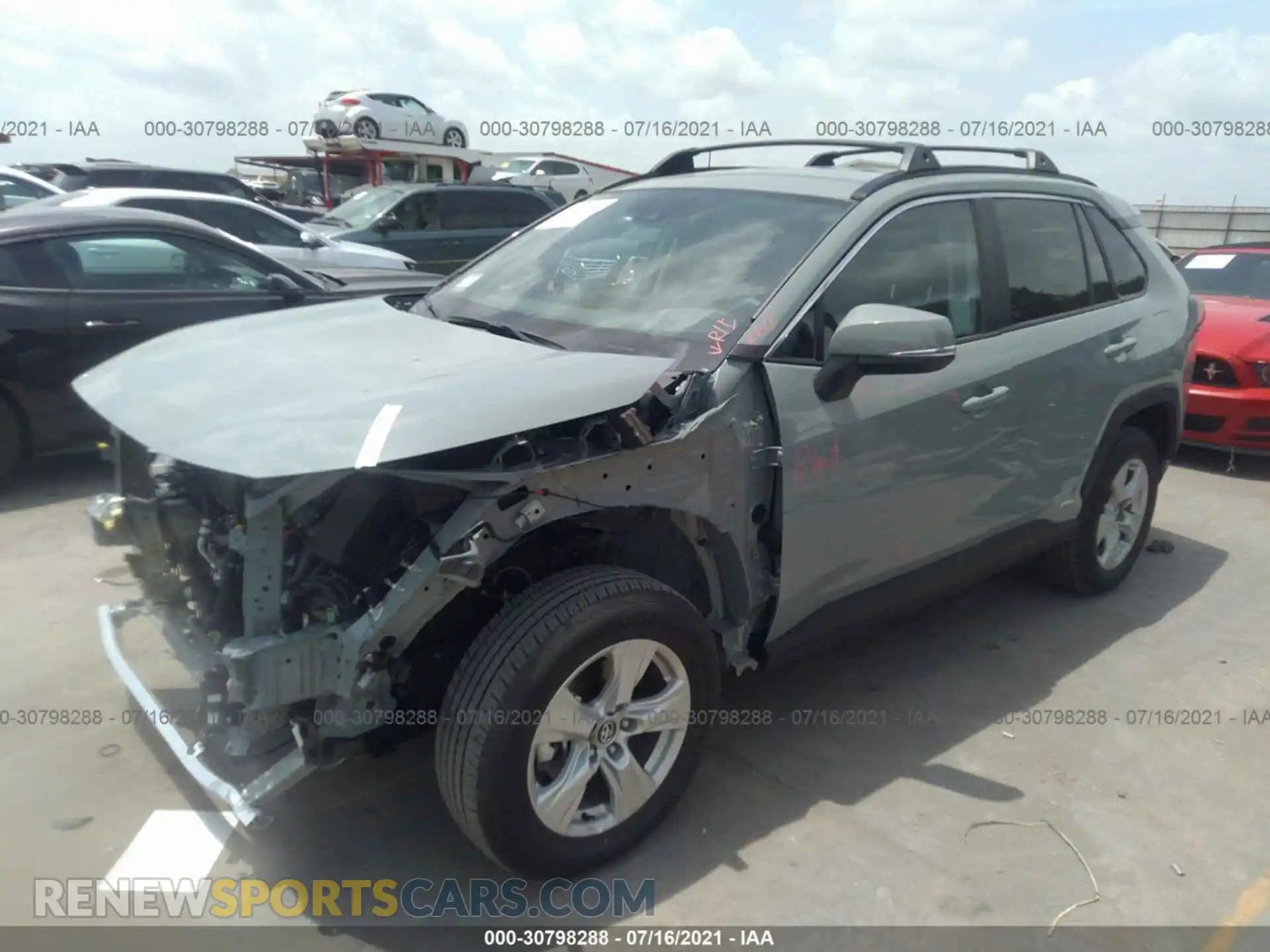 2 Photograph of a damaged car 4T3R6RFV0MU014561 TOYOTA RAV4 2021