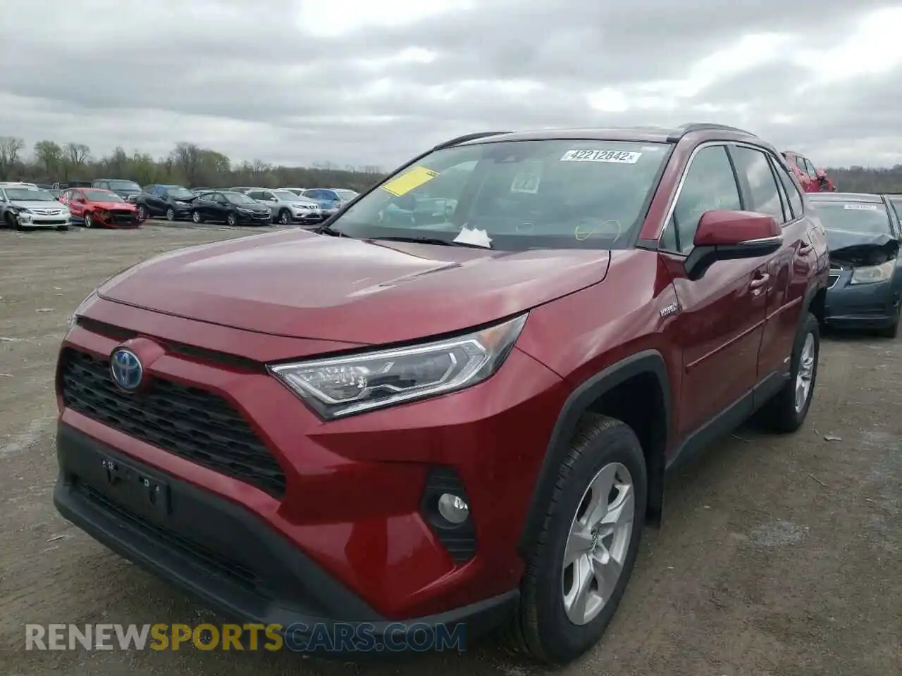 2 fotografías del automóvil dañado 4T3R6RFV8MU020060 TOYOTA RAV4 2021