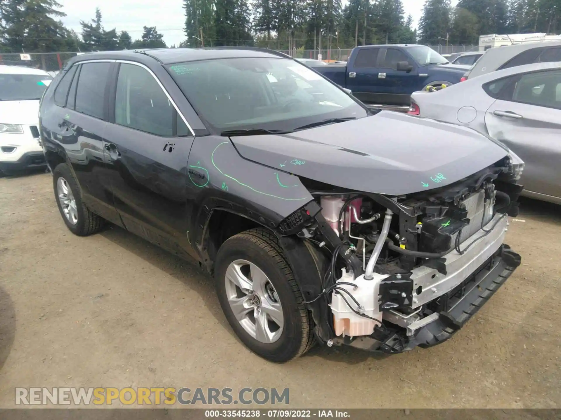 1 Photograph of a damaged car 4T3RWRFV1MU022443 TOYOTA RAV4 2021