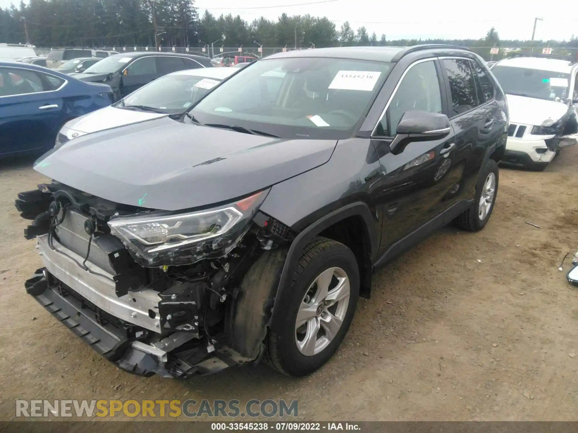 2 Photograph of a damaged car 4T3RWRFV1MU022443 TOYOTA RAV4 2021