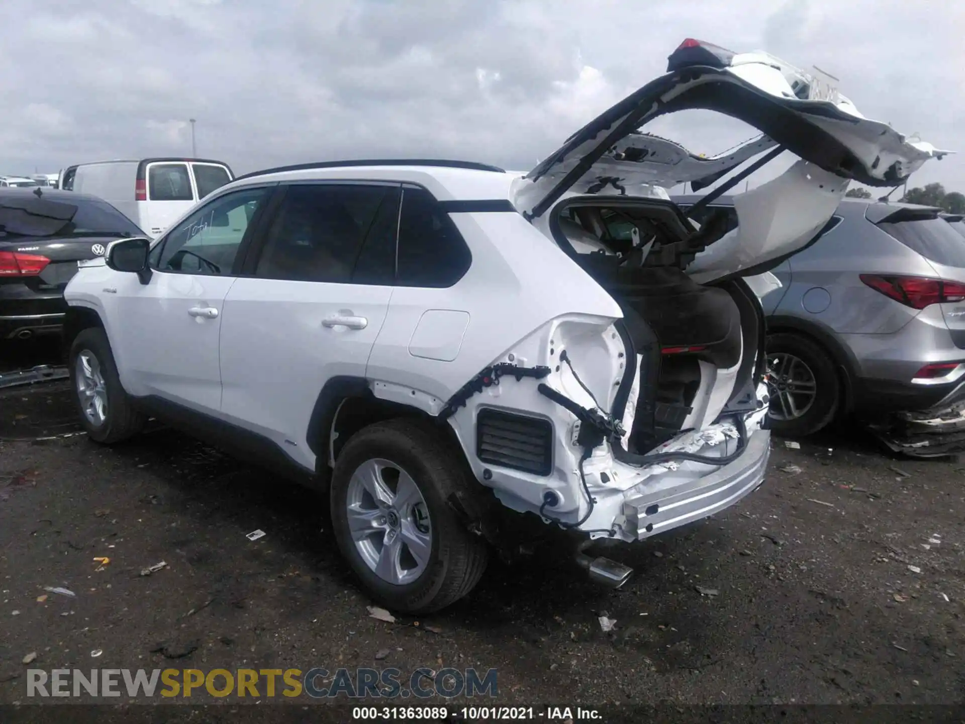 3 fotografías del automóvil dañado 4T3RWRFV4MU023327 TOYOTA RAV4 2021