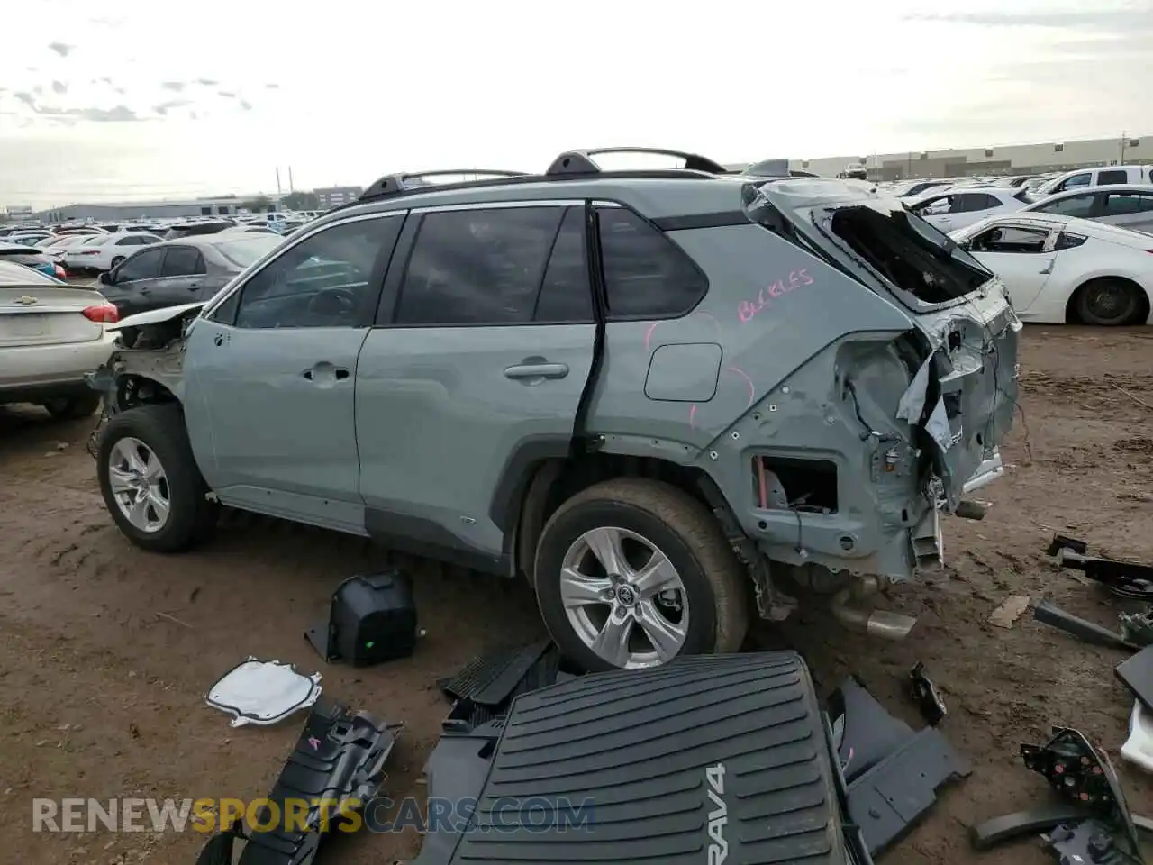 2 Photograph of a damaged car 4T3RWRFV4MU044601 TOYOTA RAV4 2021