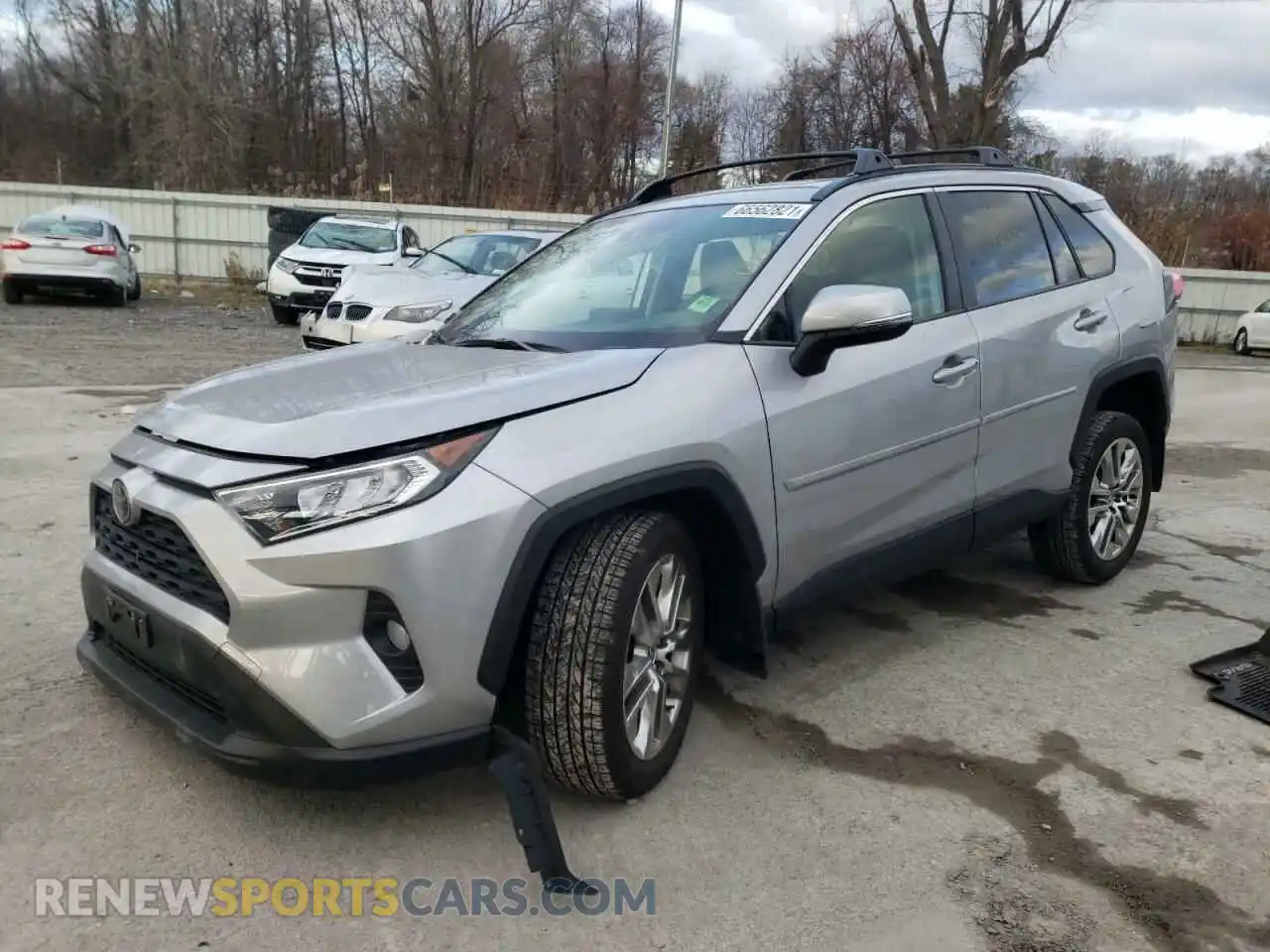 2 fotografías del automóvil dañado JTMA1RFV0MJ039647 TOYOTA RAV4 2021