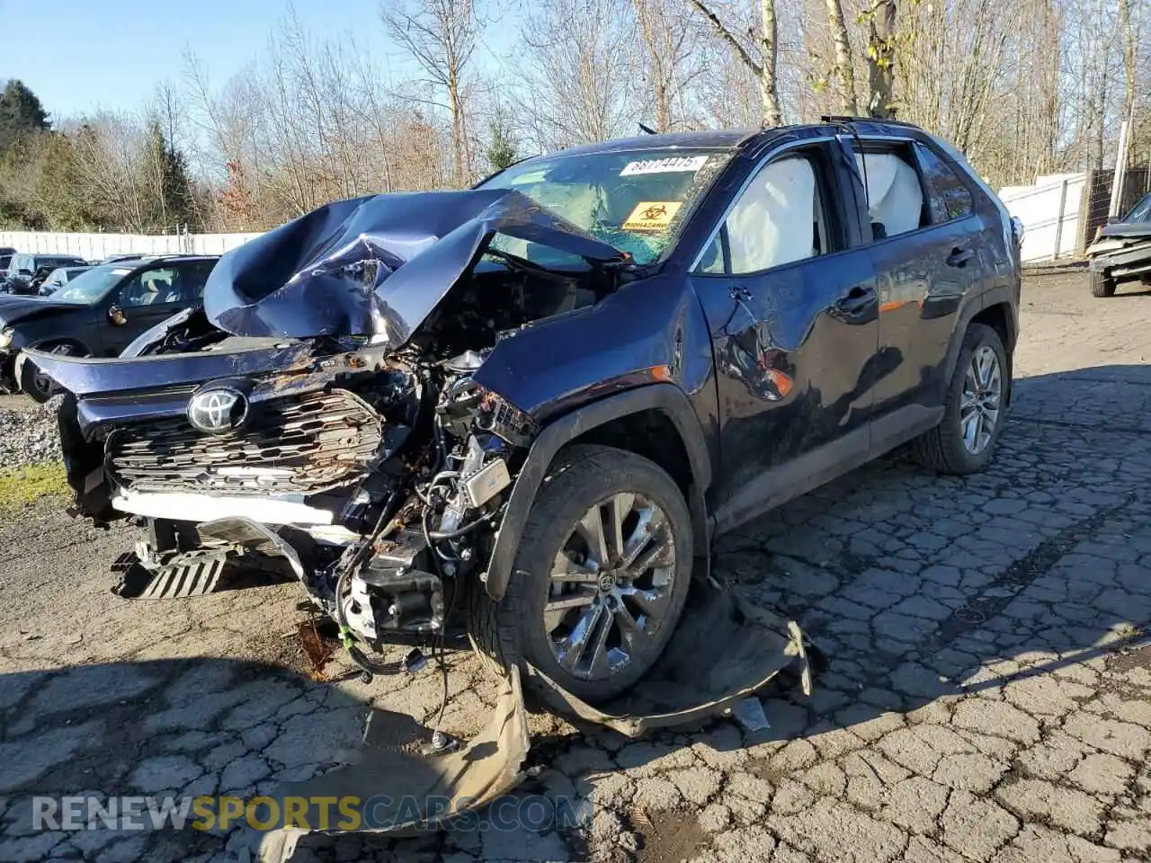 1 Photograph of a damaged car JTMA1RFV2MD075760 TOYOTA RAV4 2021