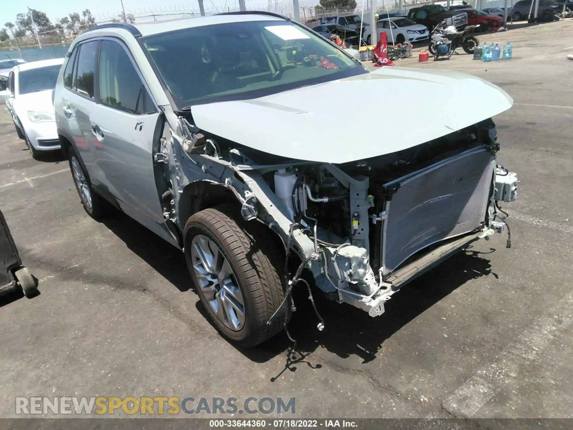 1 Photograph of a damaged car JTMA1RFV3MD077341 TOYOTA RAV4 2021
