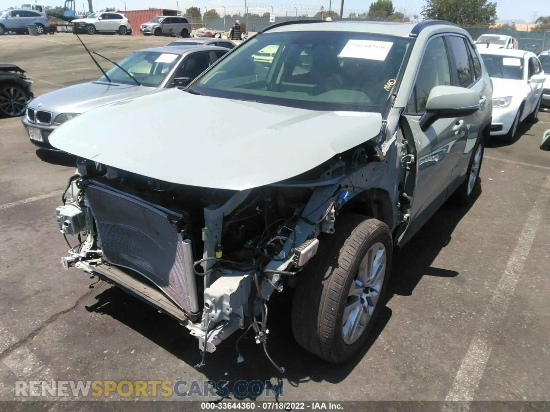 2 Photograph of a damaged car JTMA1RFV3MD077341 TOYOTA RAV4 2021