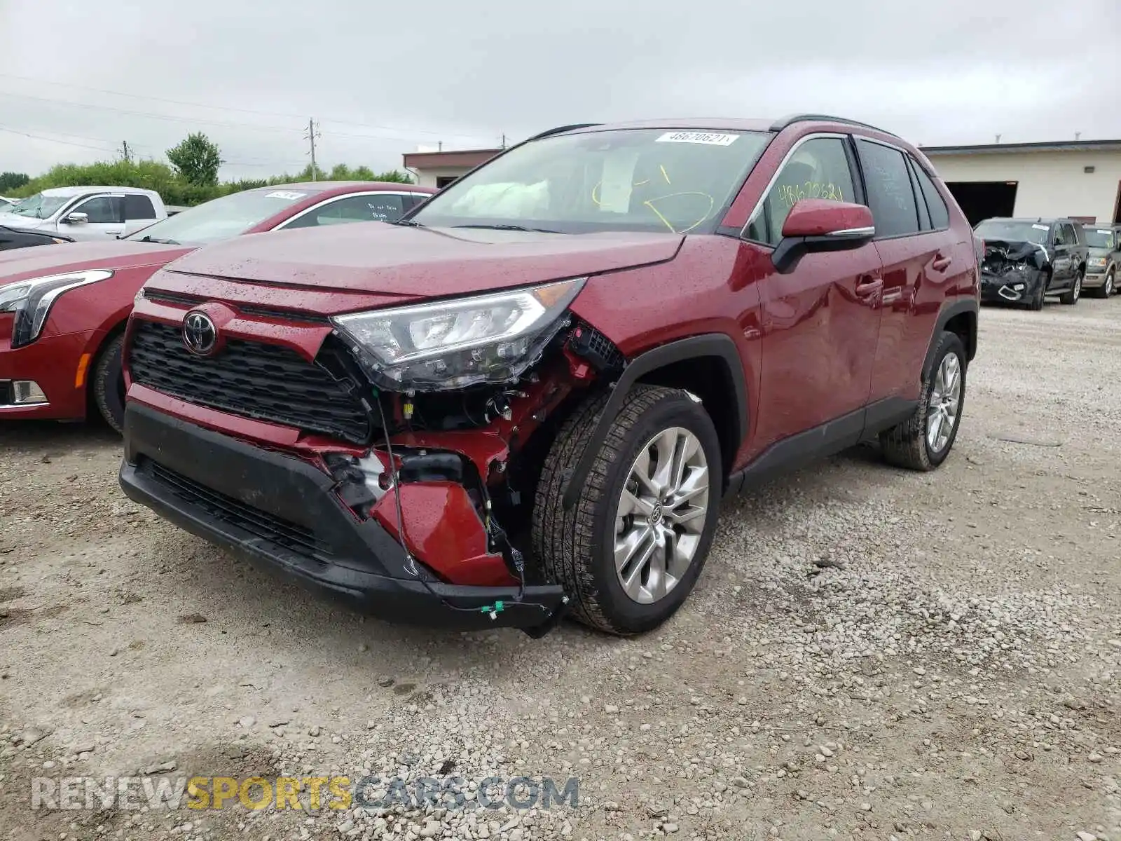 2 Photograph of a damaged car JTMA1RFV4MD075615 TOYOTA RAV4 2021