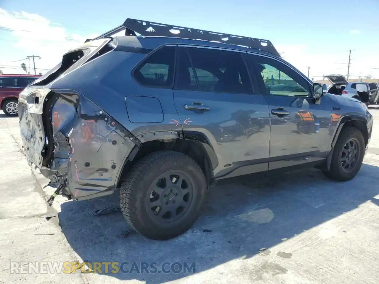 3 fotografías del automóvil dañado JTMAB3FV5MD042522 TOYOTA RAV4 2021