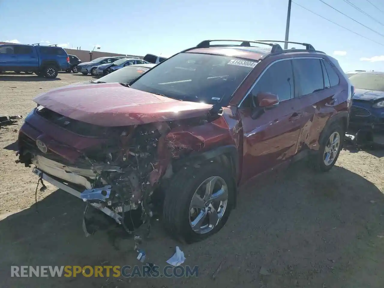 1 Photograph of a damaged car JTMB6RFV2MD021638 TOYOTA RAV4 2021