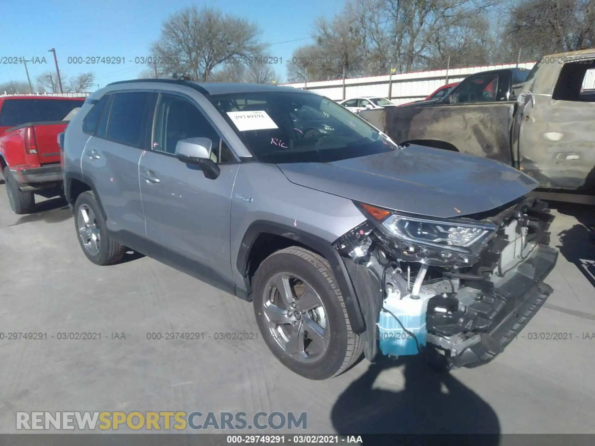 1 Photograph of a damaged car JTMB6RFV4MD008969 TOYOTA RAV4 2021