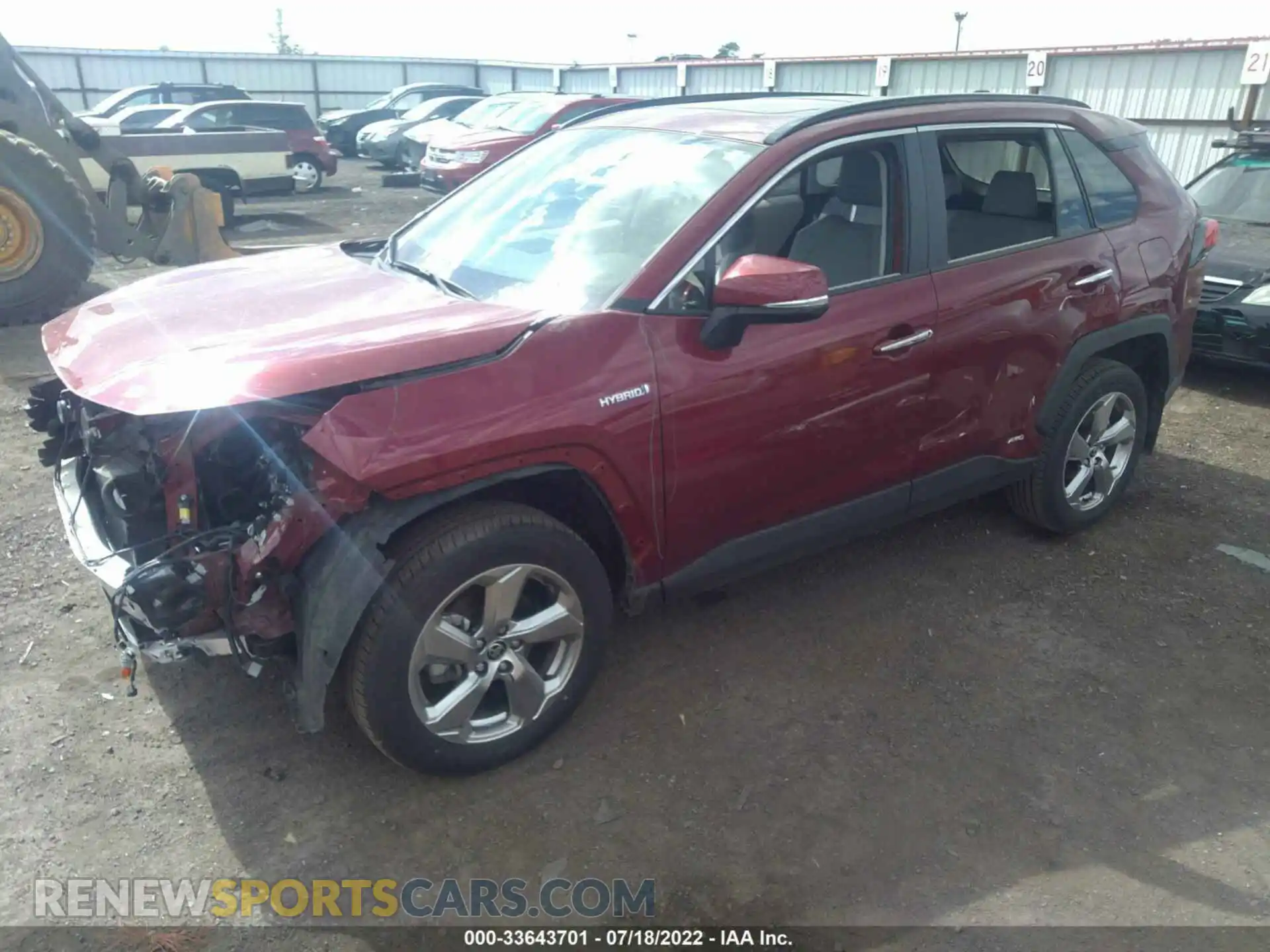 2 Photograph of a damaged car JTMD6RFV9MD516735 TOYOTA RAV4 2021