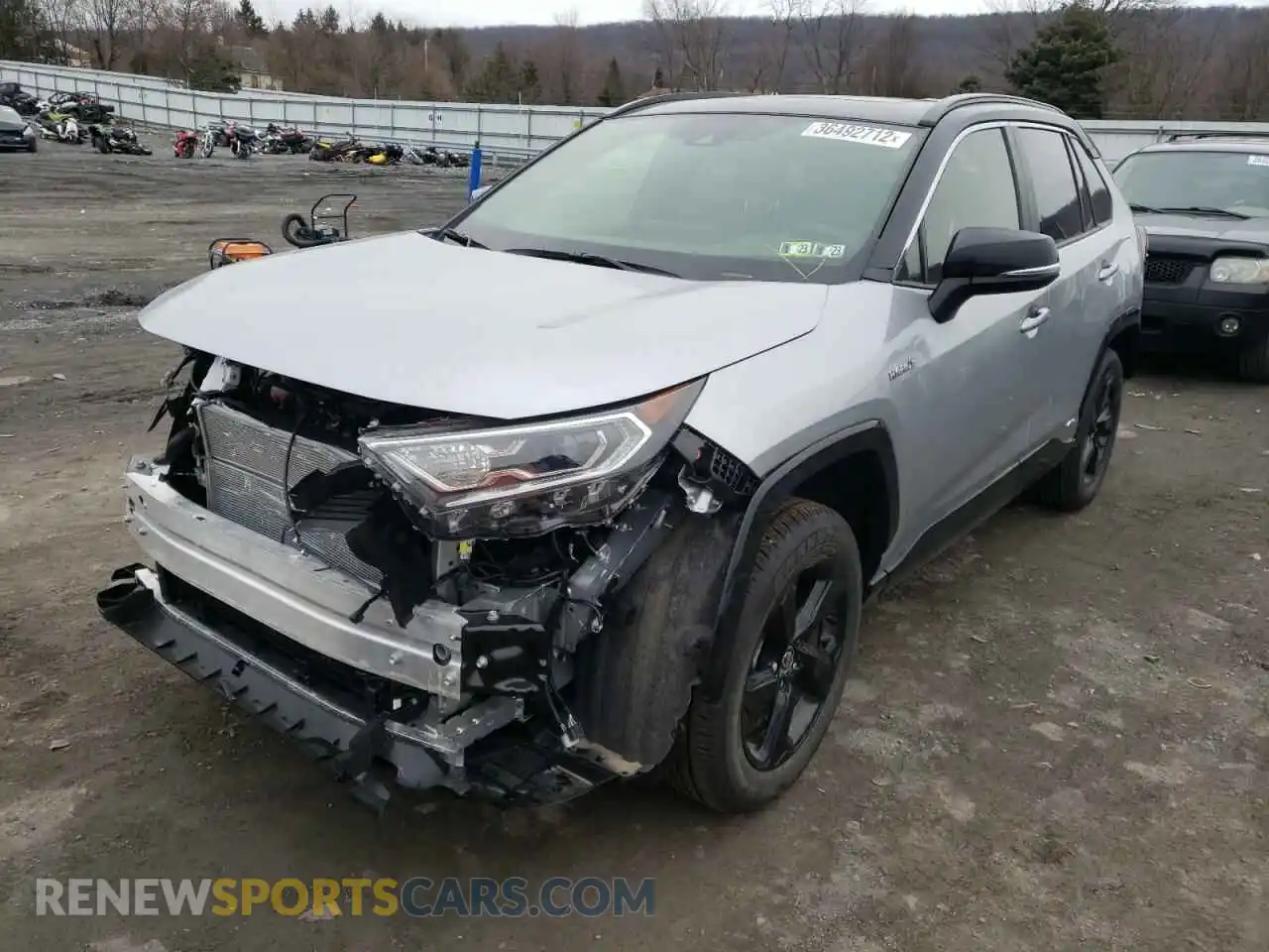 2 Photograph of a damaged car JTME6RFV8MJ012215 TOYOTA RAV4 2021