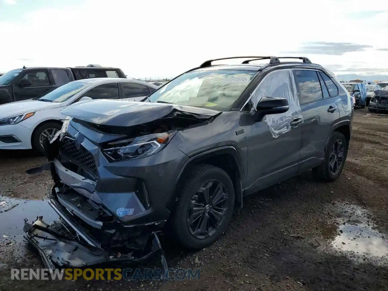 2 fotografías del automóvil dañado JTMEB3FVXMD031887 TOYOTA RAV4 2021