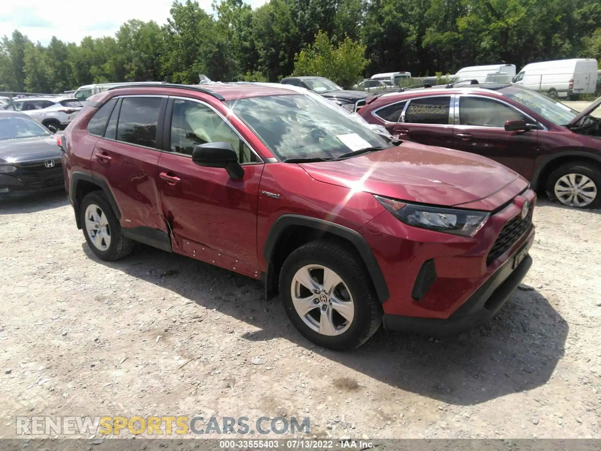 1 Photograph of a damaged car JTML6RFV8MD012303 TOYOTA RAV4 2021