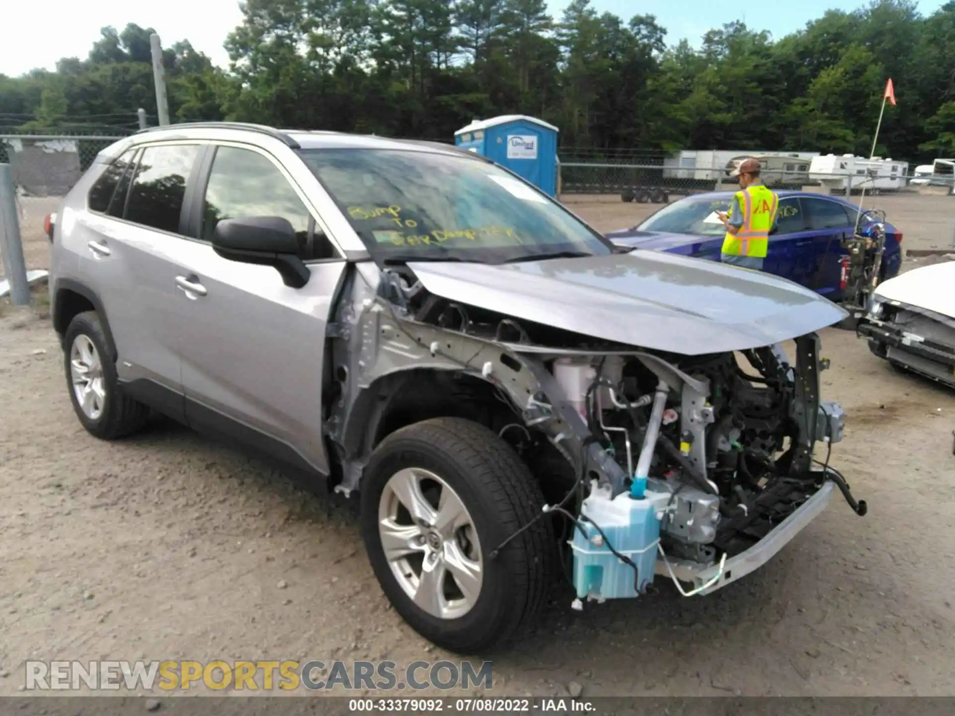 1 Photograph of a damaged car JTMLWRFV0MD128613 TOYOTA RAV4 2021