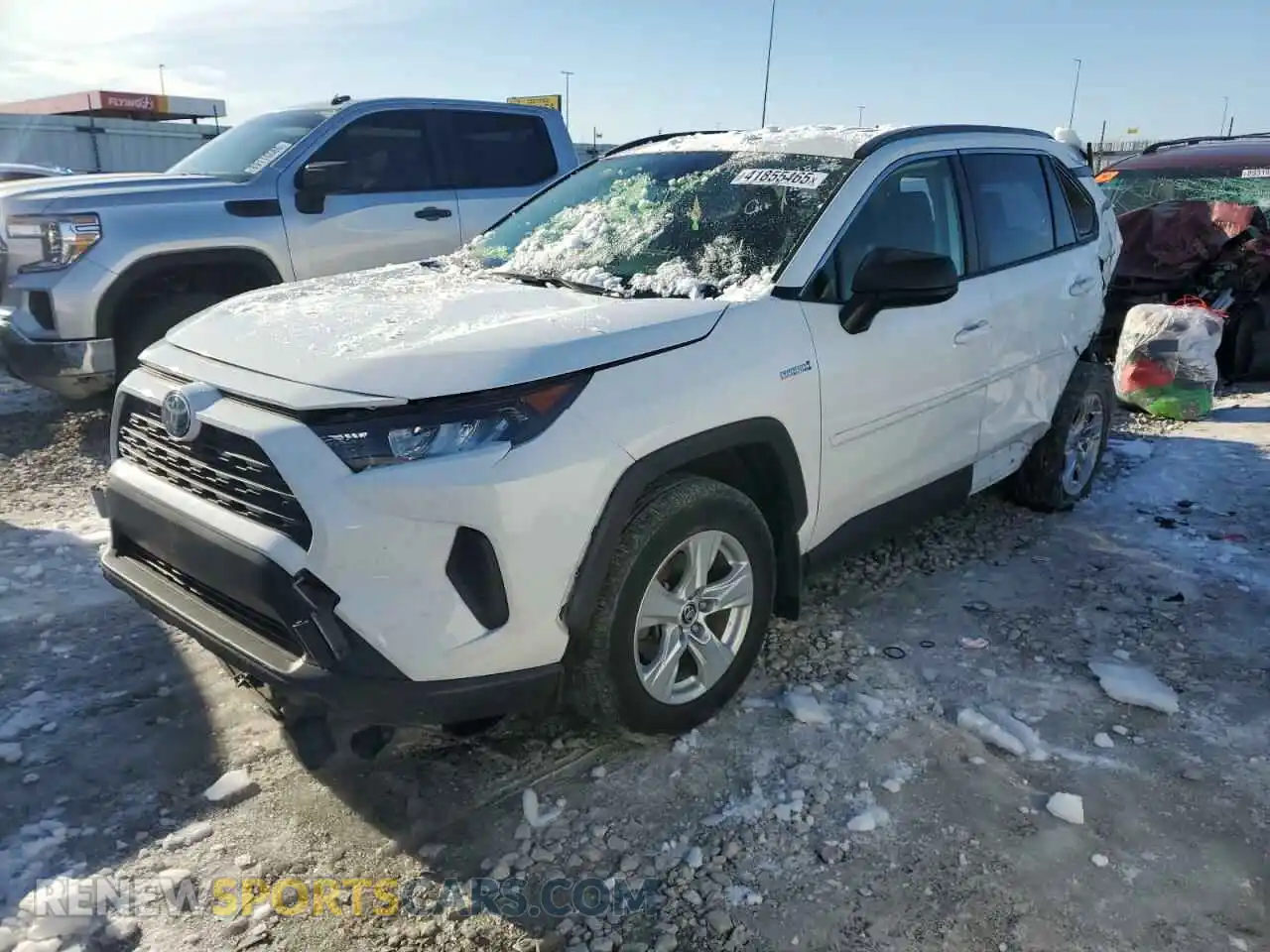 1 Photograph of a damaged car JTMLWRFV2MD124966 TOYOTA RAV4 2021