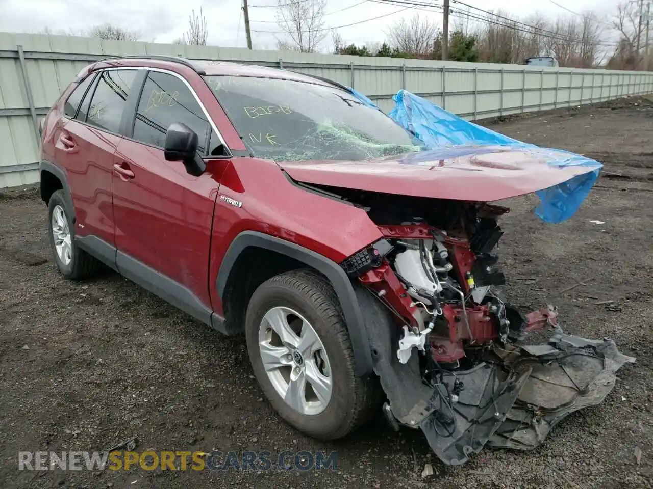 1 Photograph of a damaged car JTMLWRFV8MD127712 TOYOTA RAV4 2021
