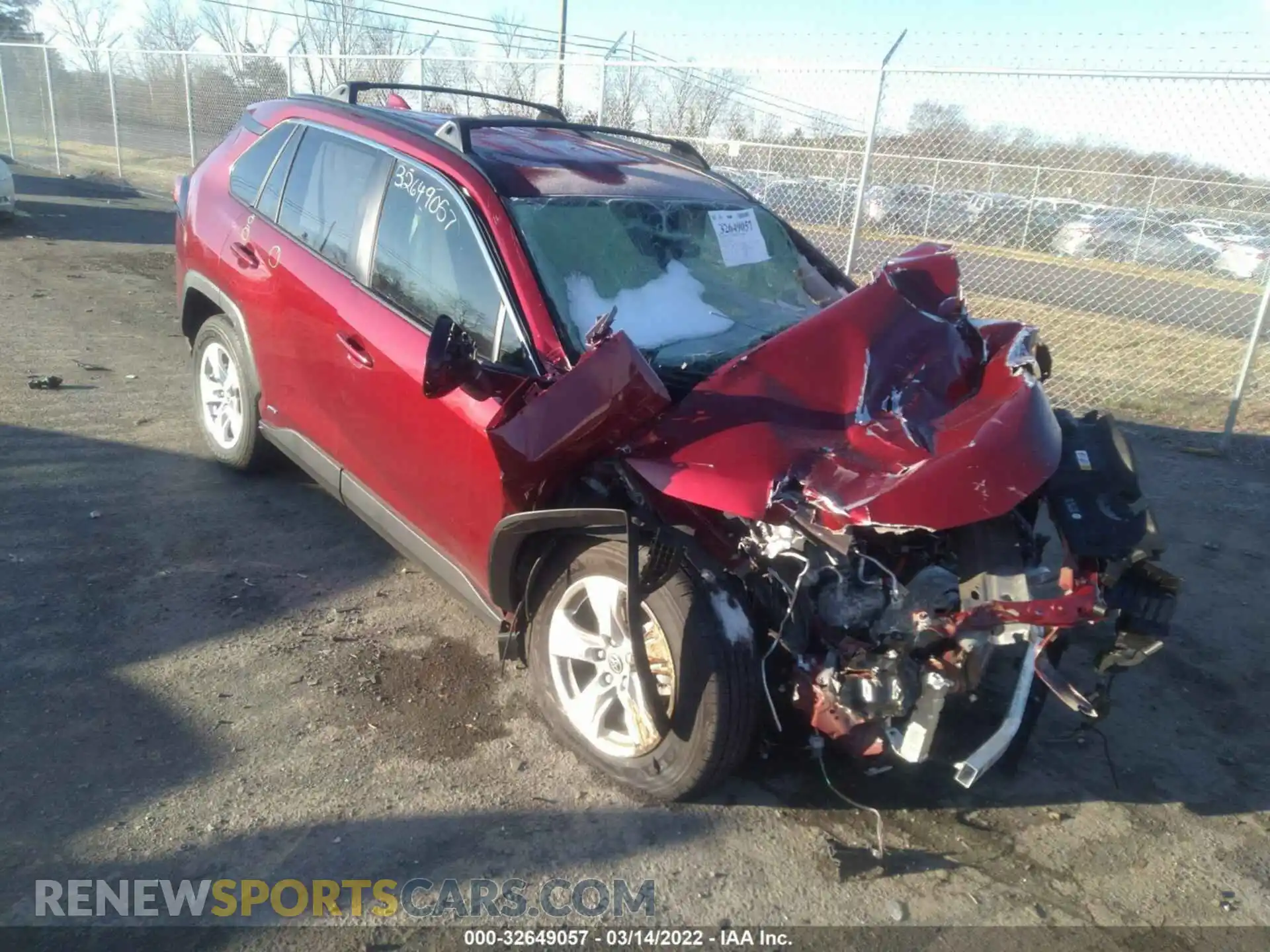 1 Photograph of a damaged car JTMLWRFVXMD132927 TOYOTA RAV4 2021