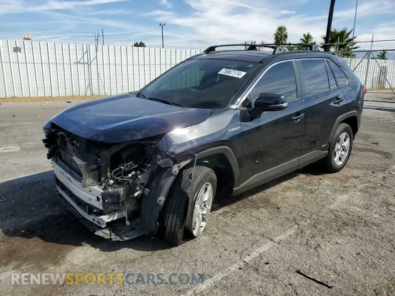 1 Photograph of a damaged car JTMM6RFV4MD016093 TOYOTA RAV4 2021