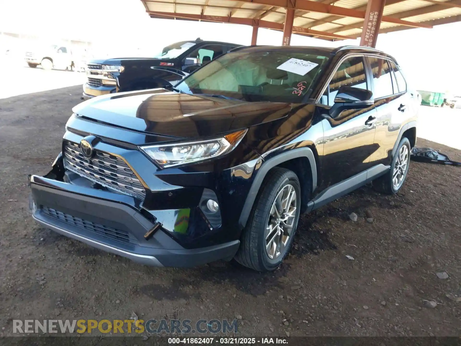 2 fotografías del automóvil dañado JTMN1RFV1MD078392 TOYOTA RAV4 2021