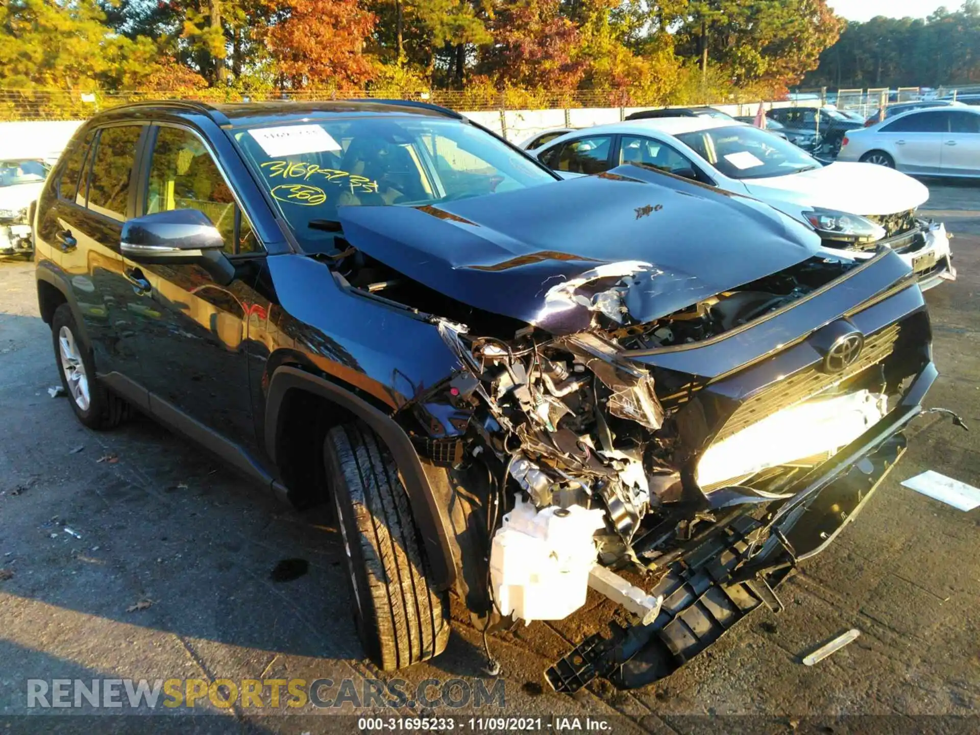 1 Photograph of a damaged car JTMP1RFV4MD076192 TOYOTA RAV4 2021