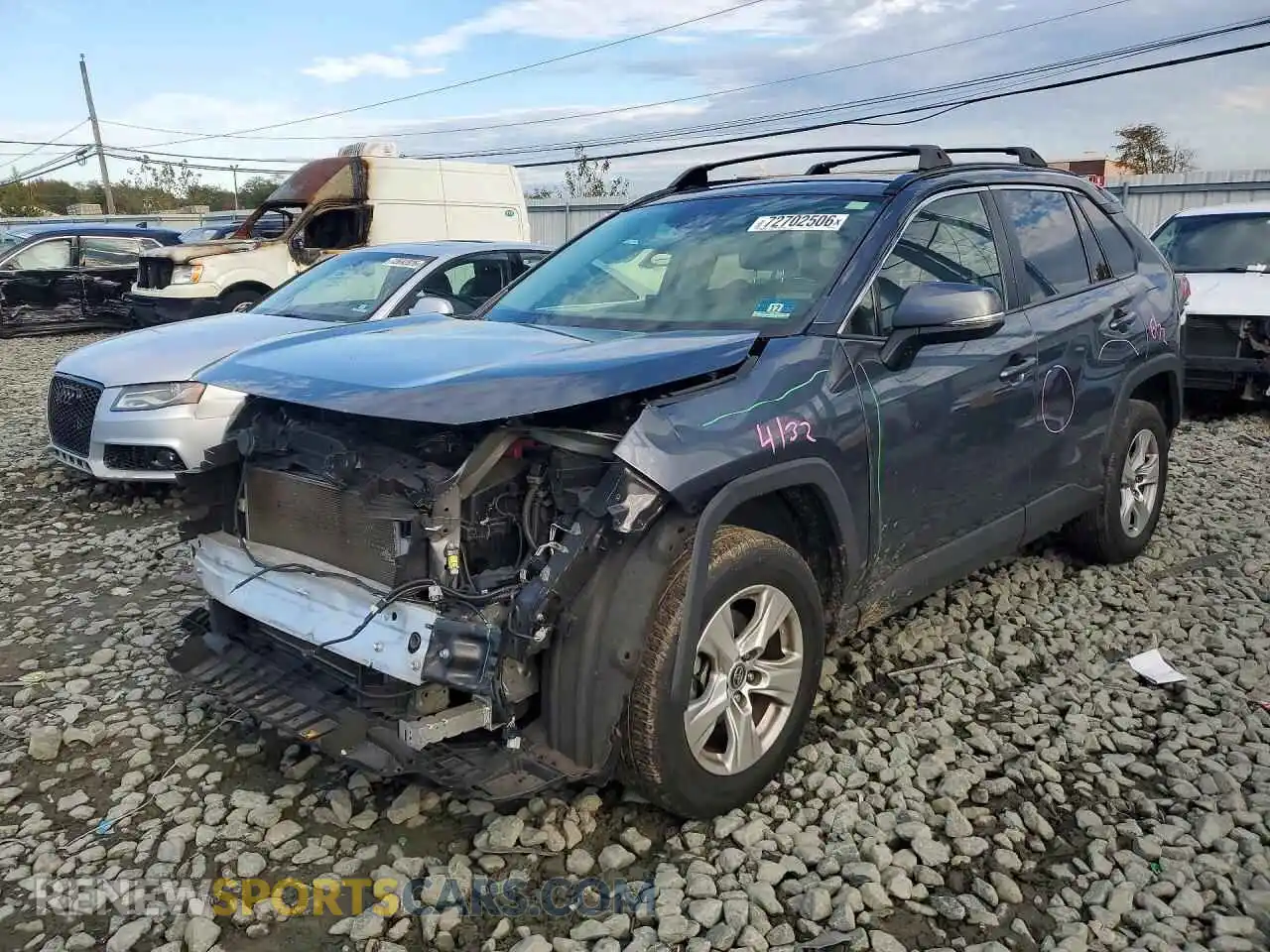 1 Photograph of a damaged car JTMP1RFV9MD076026 TOYOTA RAV4 2021