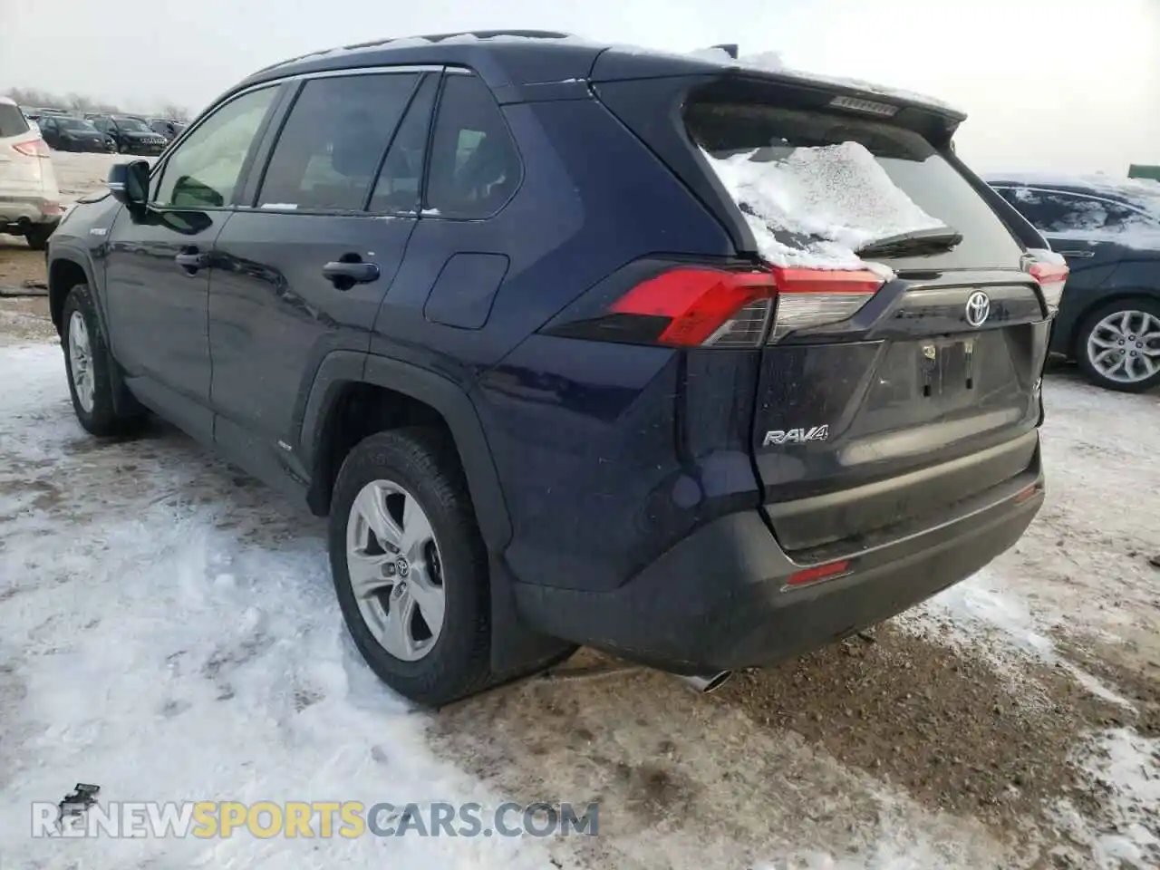 3 fotografías del automóvil dañado JTMR6RFV7MD020953 TOYOTA RAV4 2021