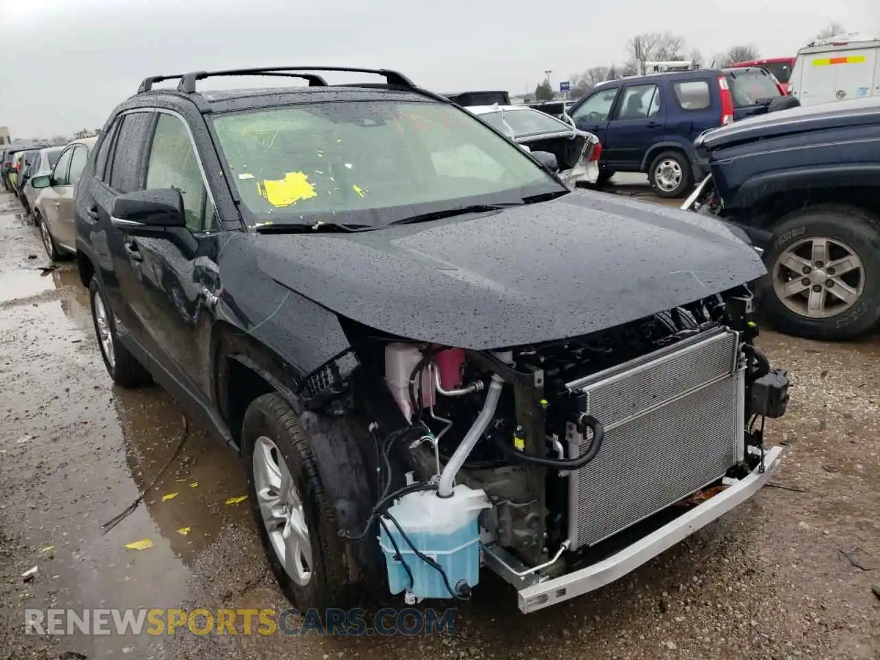 1 Photograph of a damaged car JTMR6RFVXMD015679 TOYOTA RAV4 2021