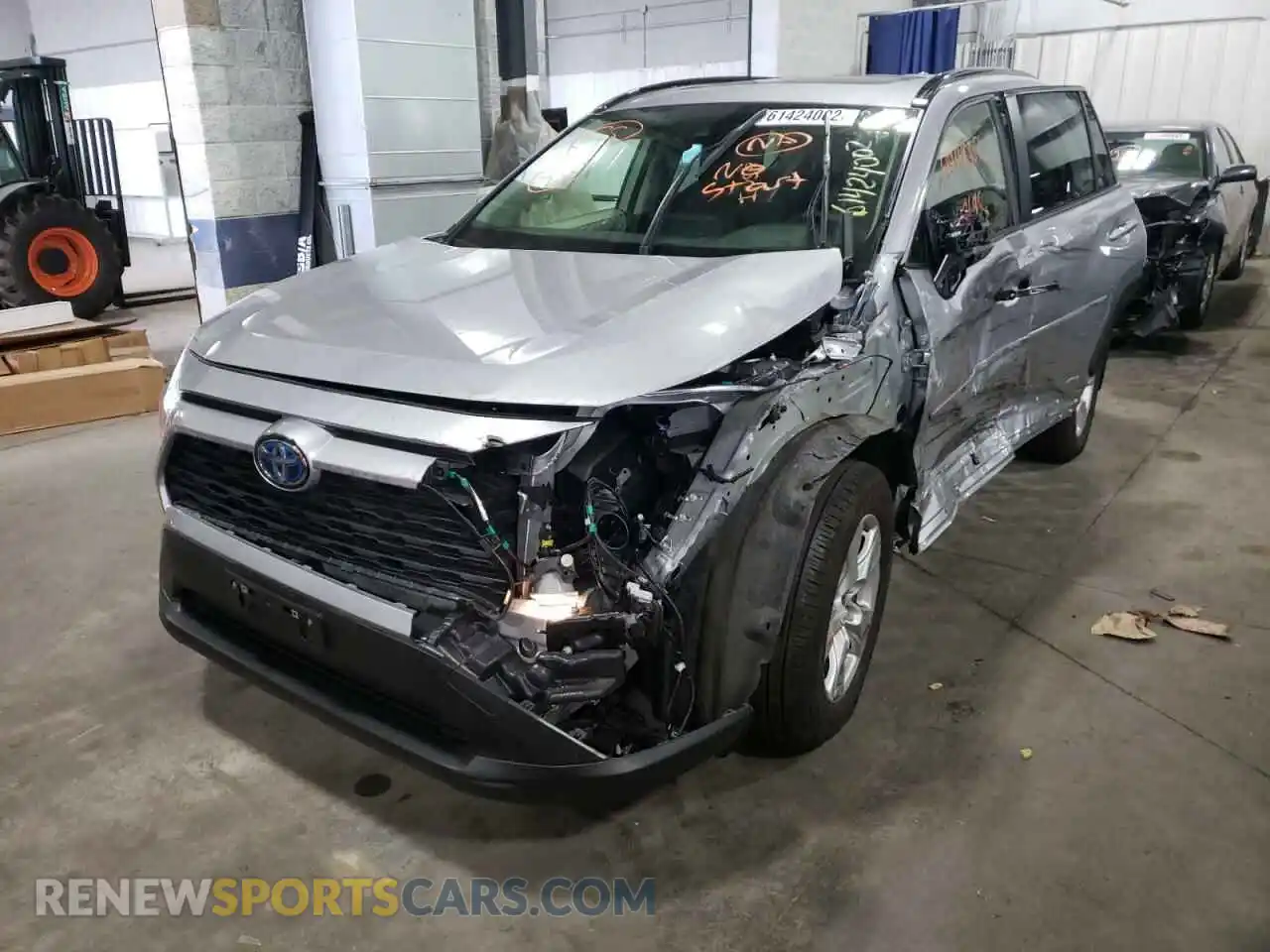 2 Photograph of a damaged car JTMRWRFV4MD120685 TOYOTA RAV4 2021