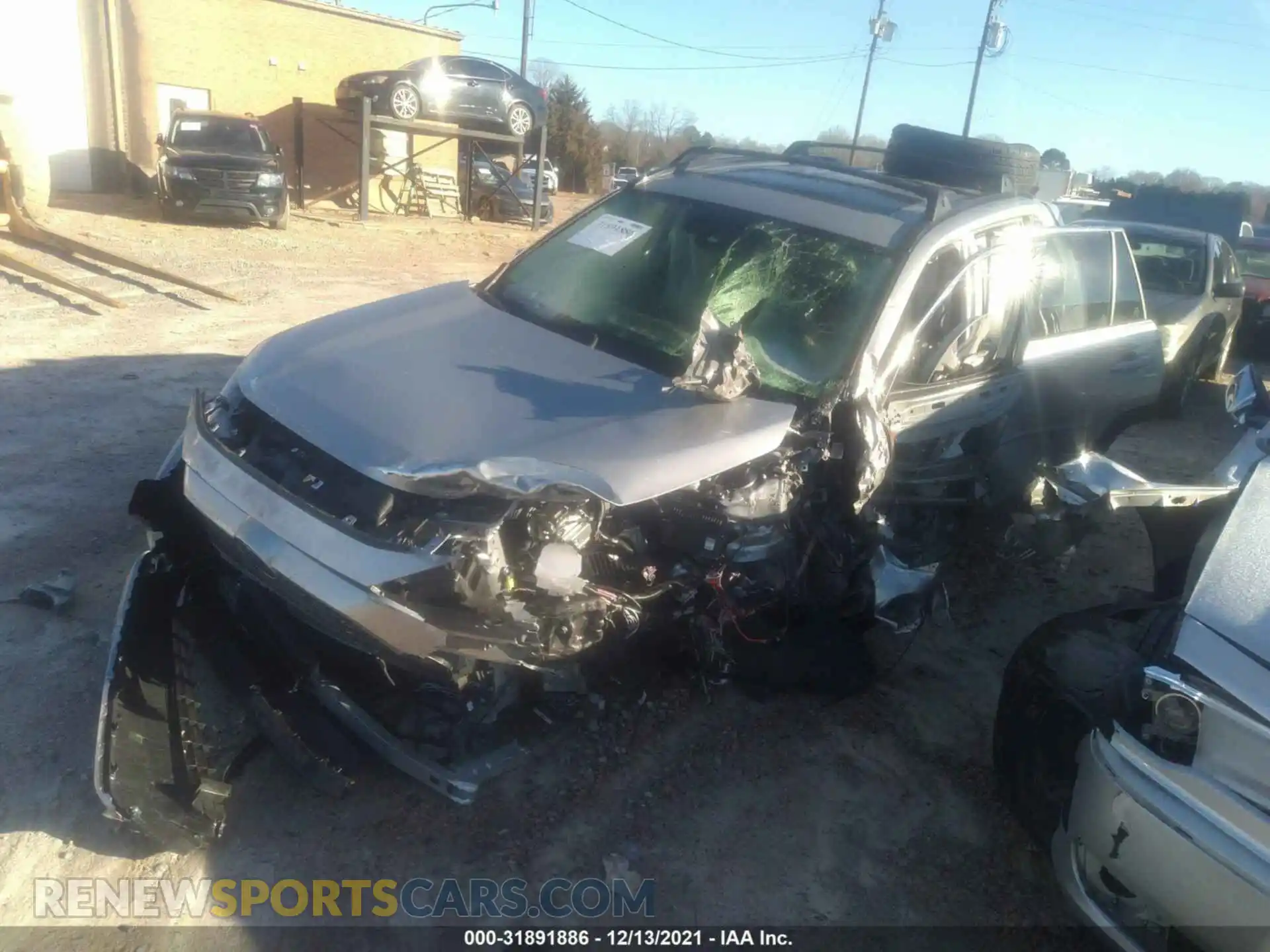 2 Photograph of a damaged car JTMRWRFV4MJ053443 TOYOTA RAV4 2021