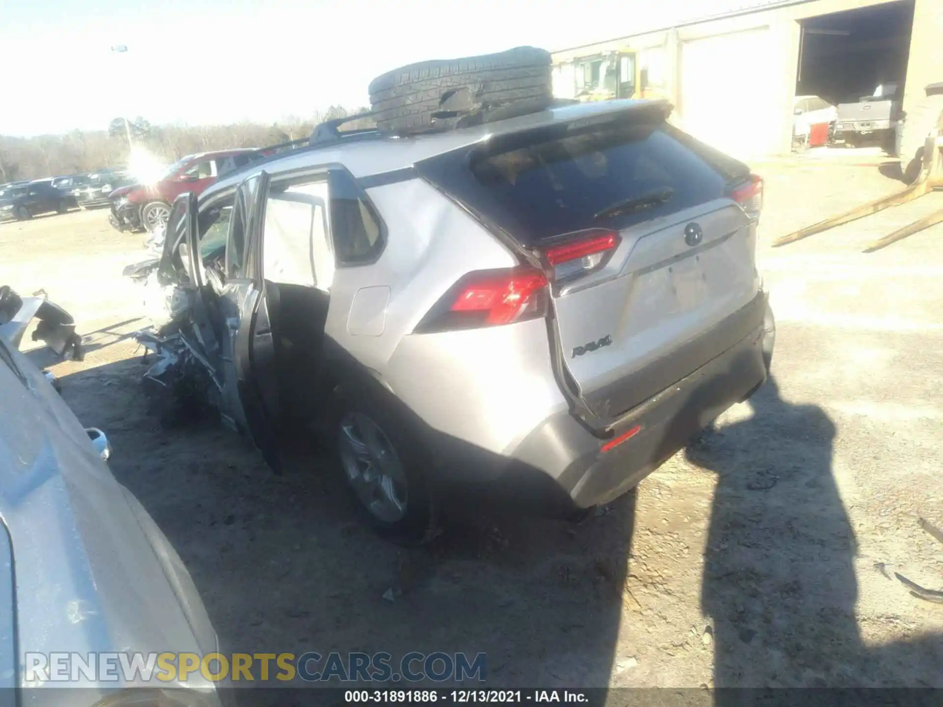 3 Photograph of a damaged car JTMRWRFV4MJ053443 TOYOTA RAV4 2021