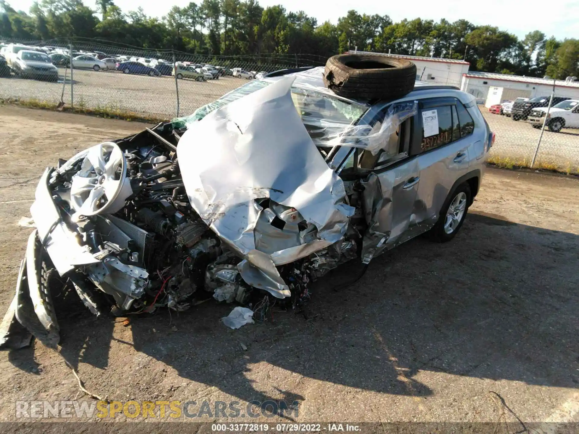 2 Photograph of a damaged car JTMRWRFV4MJ053684 TOYOTA RAV4 2021