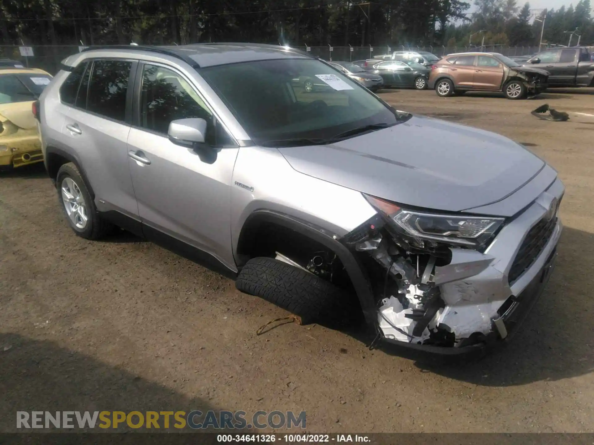 1 Photograph of a damaged car JTMRWRFV4MJ054012 TOYOTA RAV4 2021