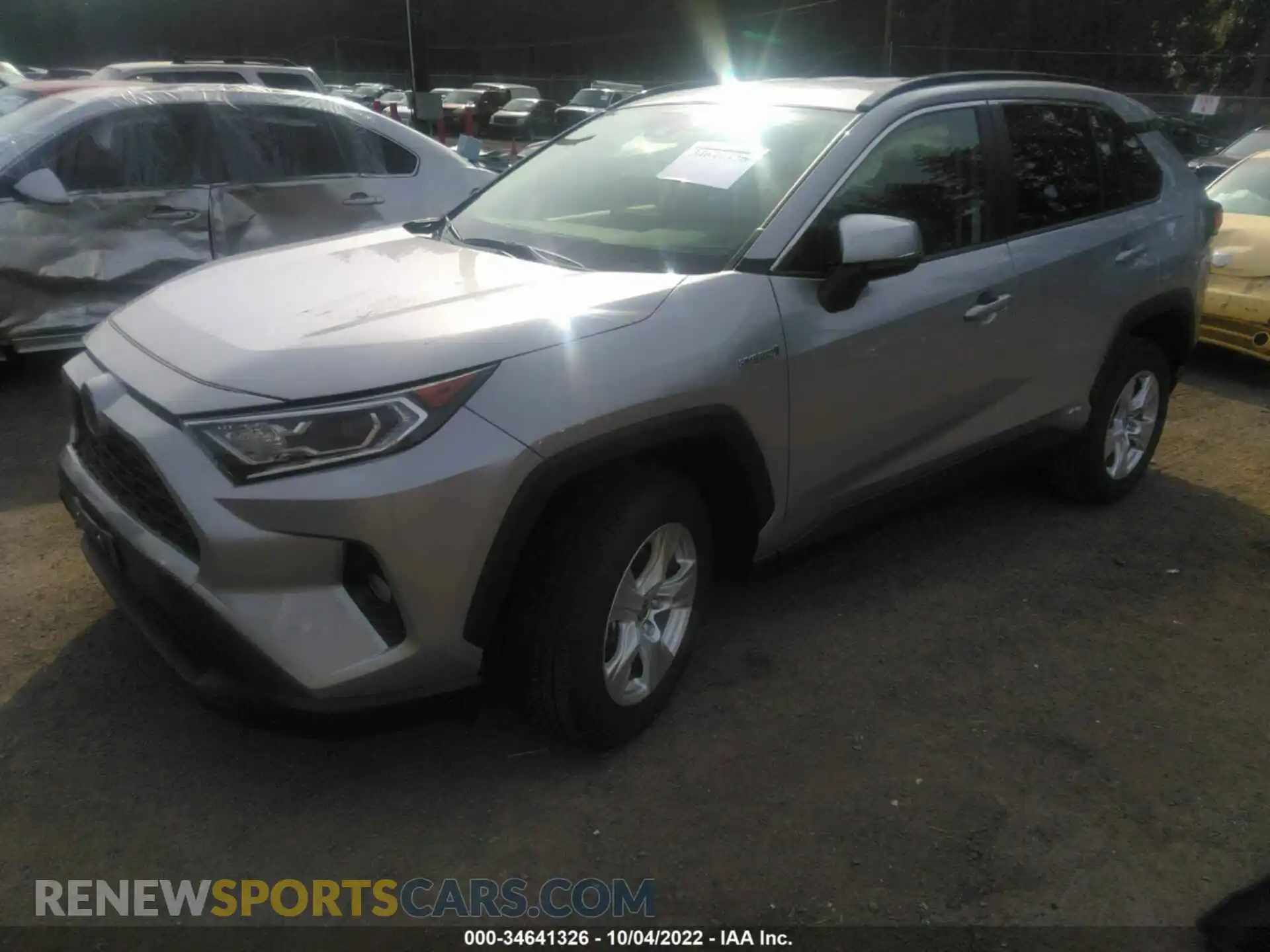 2 Photograph of a damaged car JTMRWRFV4MJ054012 TOYOTA RAV4 2021
