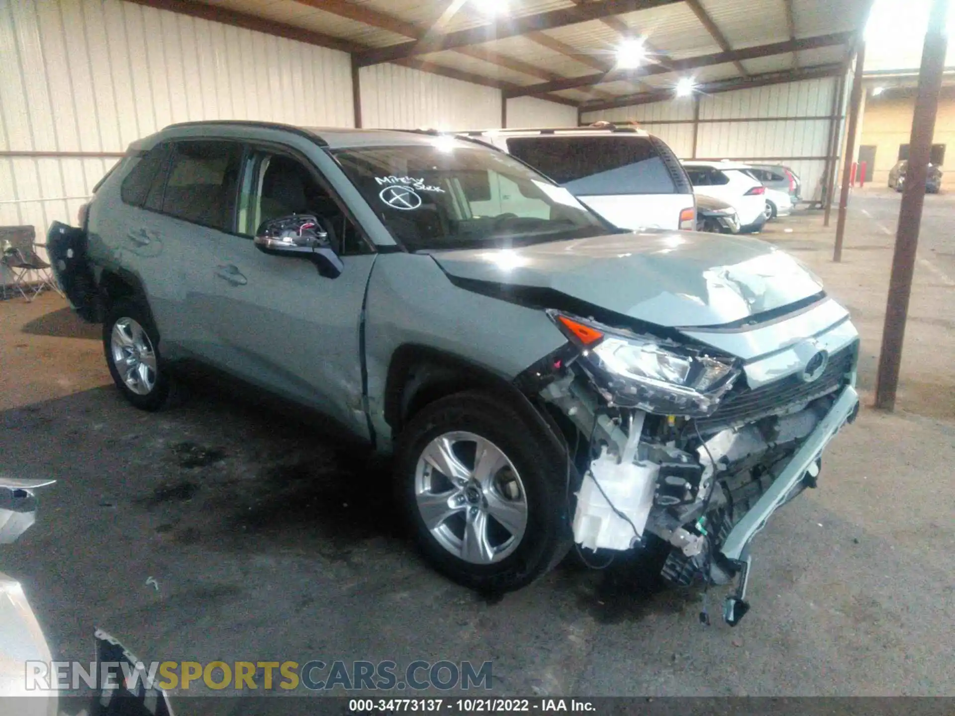 1 Photograph of a damaged car JTMW1RFV1MD066344 TOYOTA RAV4 2021