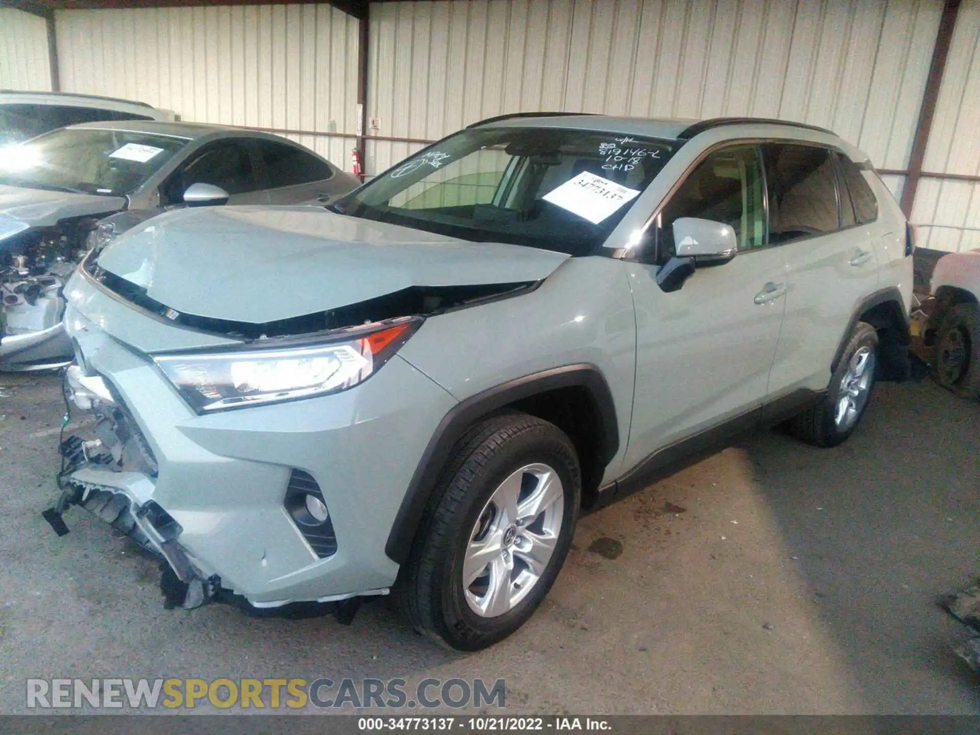 2 Photograph of a damaged car JTMW1RFV1MD066344 TOYOTA RAV4 2021