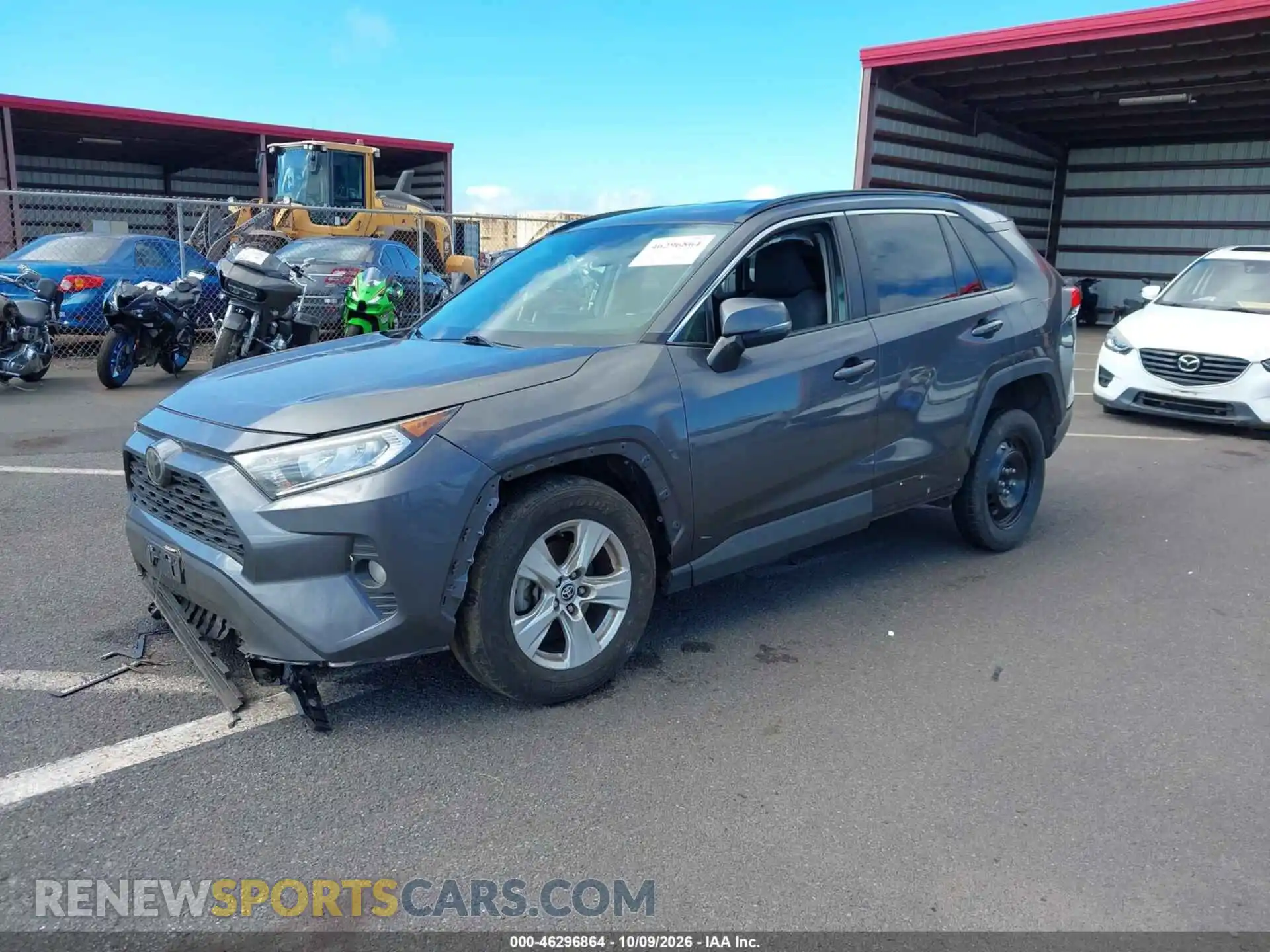 2 Photograph of a damaged car JTMW1RFV3MJ023366 TOYOTA RAV4 2021