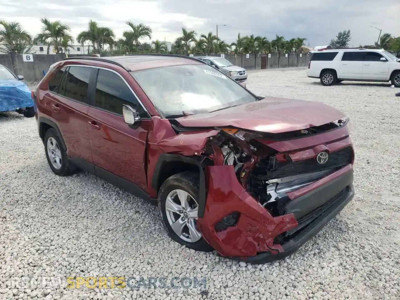1 Photograph of a damaged car JTMW1RFV9MD071596 TOYOTA RAV4 2021