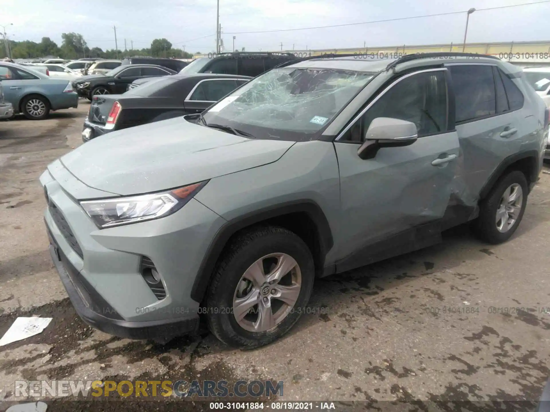 2 fotografías del automóvil dañado JTMW1RFV9MD073140 TOYOTA RAV4 2021