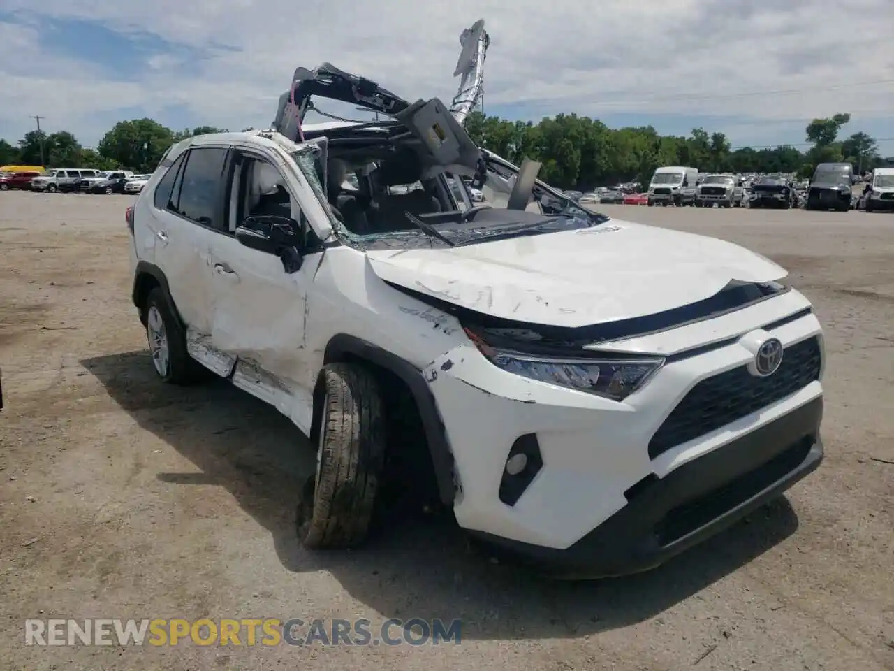1 Photograph of a damaged car JTMW1RFVXMD061448 TOYOTA RAV4 2021
