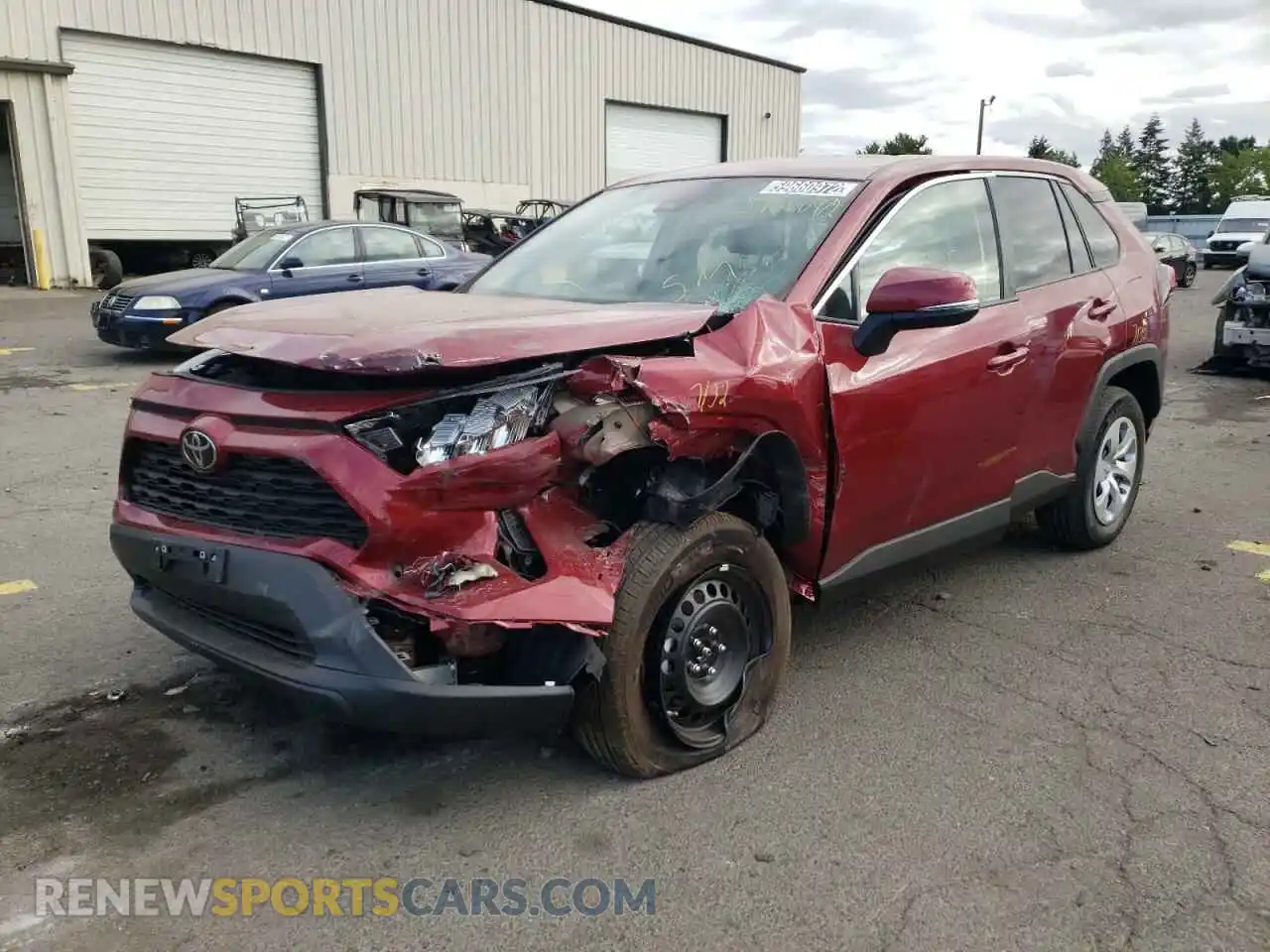 2 Photograph of a damaged car 2T3G1RFV5NW283940 TOYOTA RAV4 2022