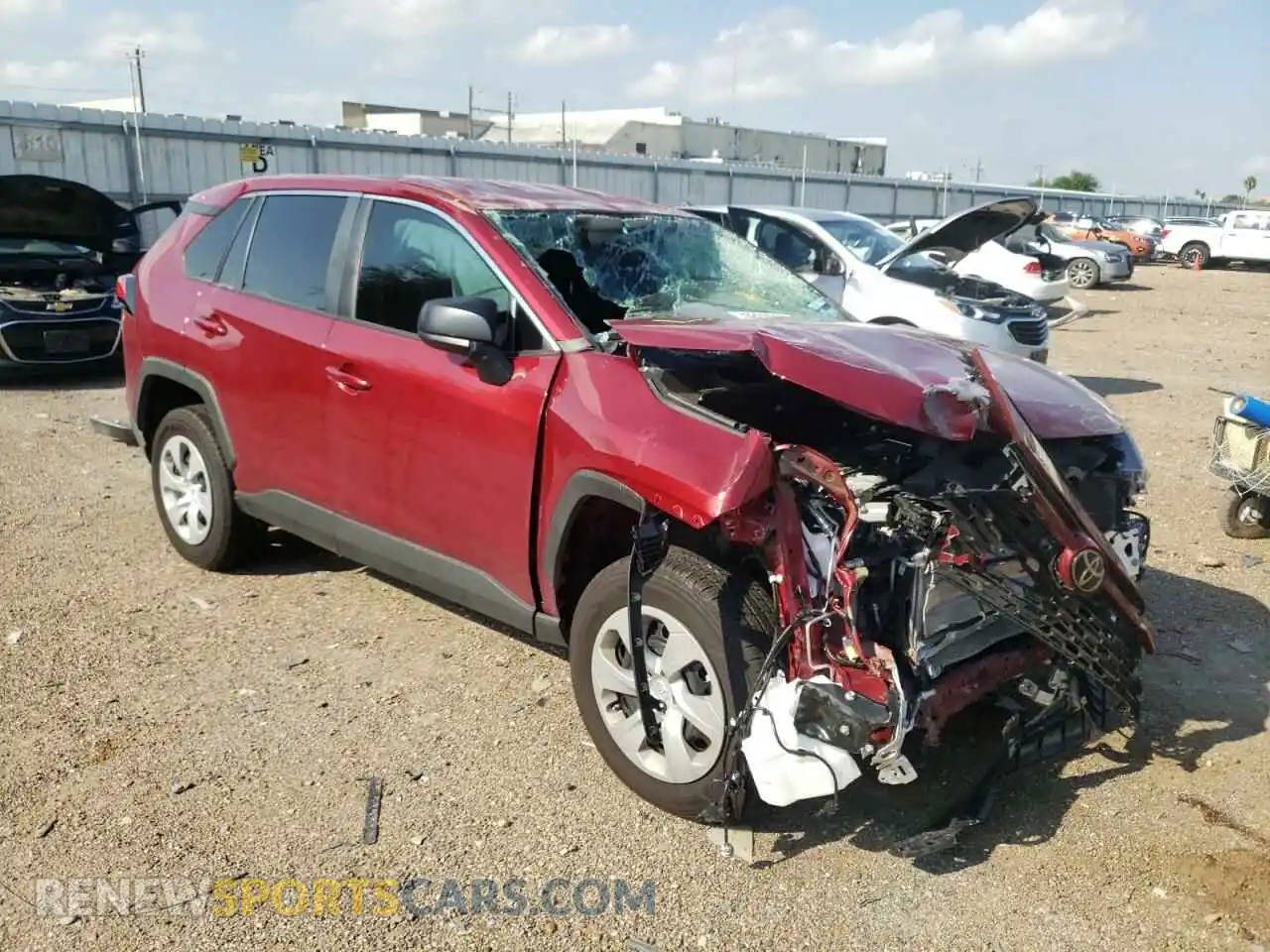 1 Photograph of a damaged car 2T3H1RFV0NW189727 TOYOTA RAV4 2022