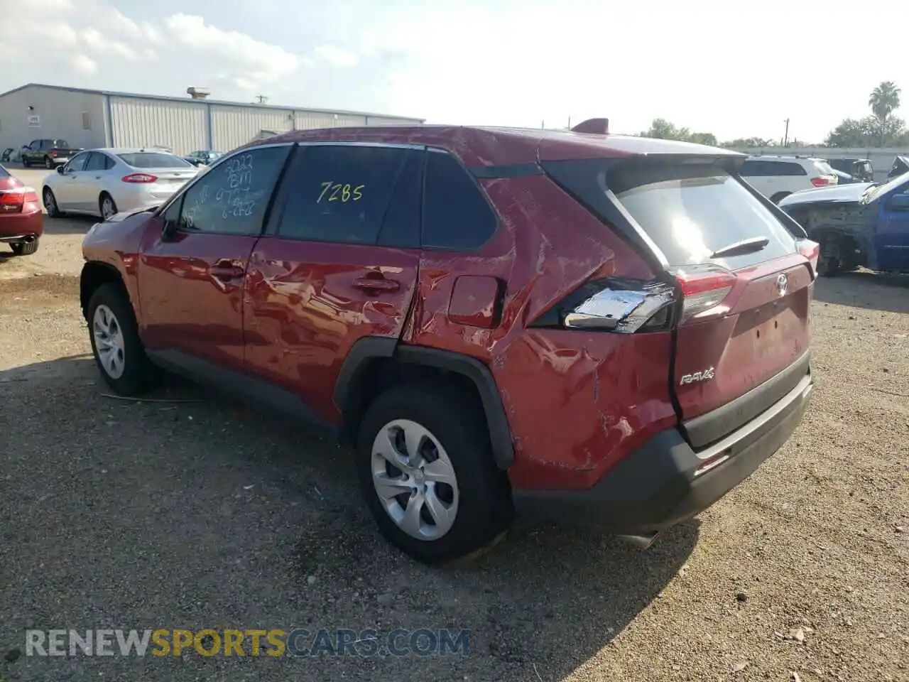 3 Photograph of a damaged car 2T3H1RFV0NW189727 TOYOTA RAV4 2022