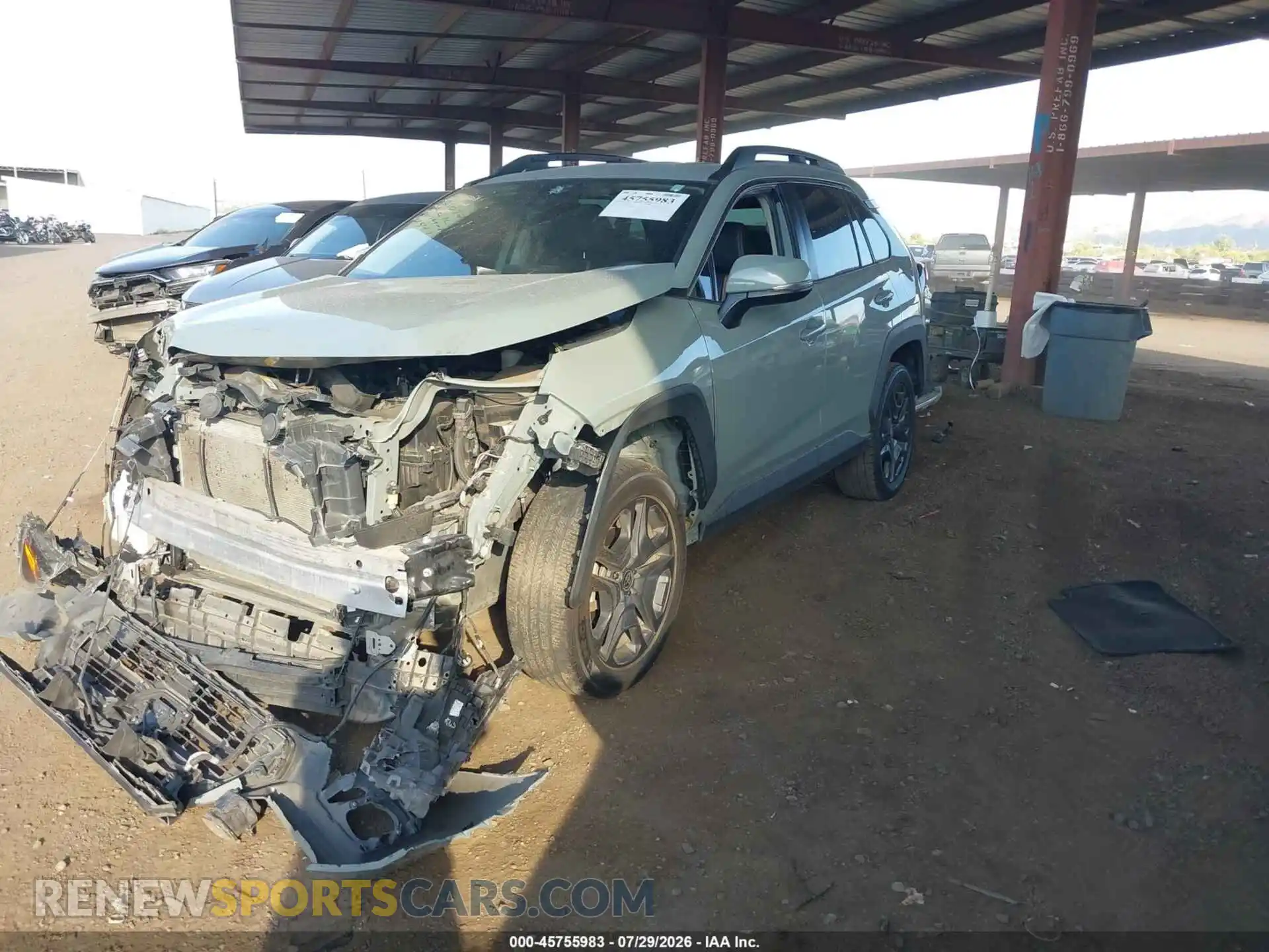 2 Photograph of a damaged car 2T3J1RFV3NW254541 TOYOTA RAV4 2022