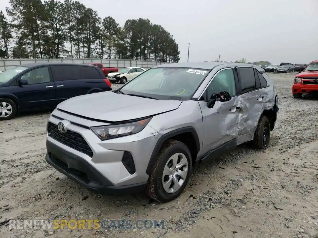 2 Photograph of a damaged car 2T3K1RFV2NC183242 TOYOTA RAV4 2022