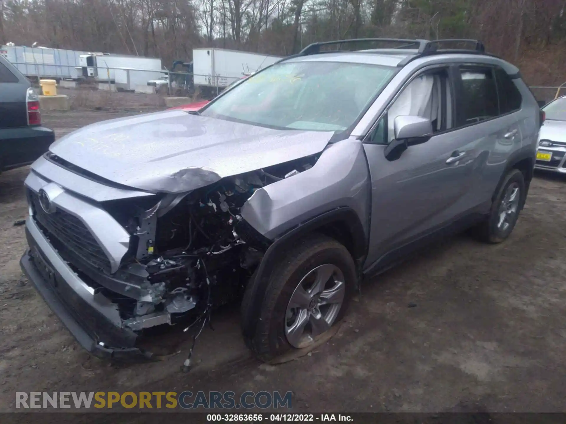 2 fotografías del automóvil dañado 2T3P1RFV4NC273059 TOYOTA RAV4 2022