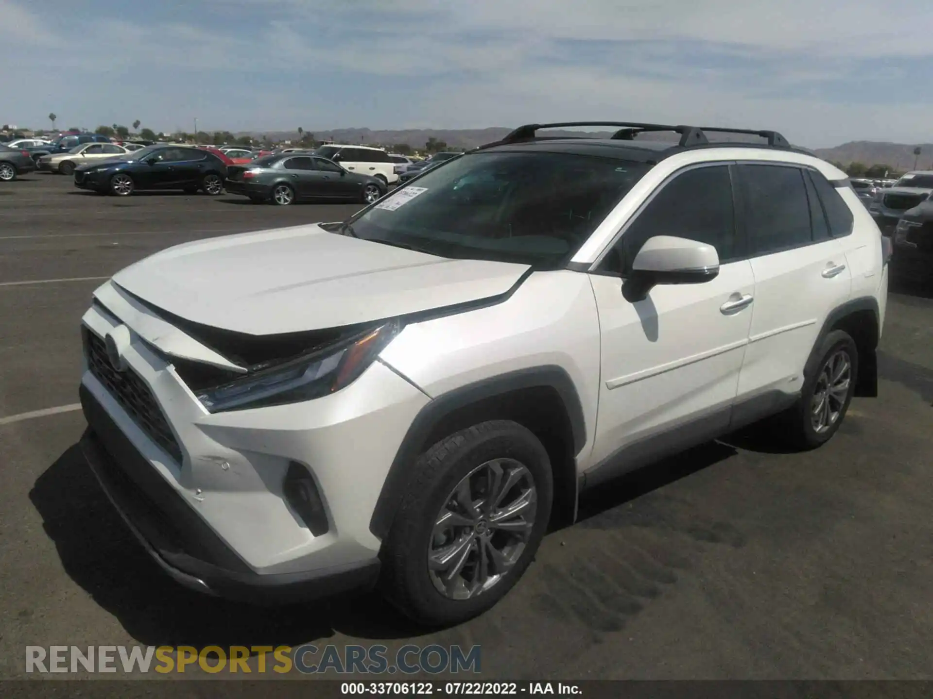 2 Photograph of a damaged car 4T3D6RFV1NU073842 TOYOTA RAV4 2022