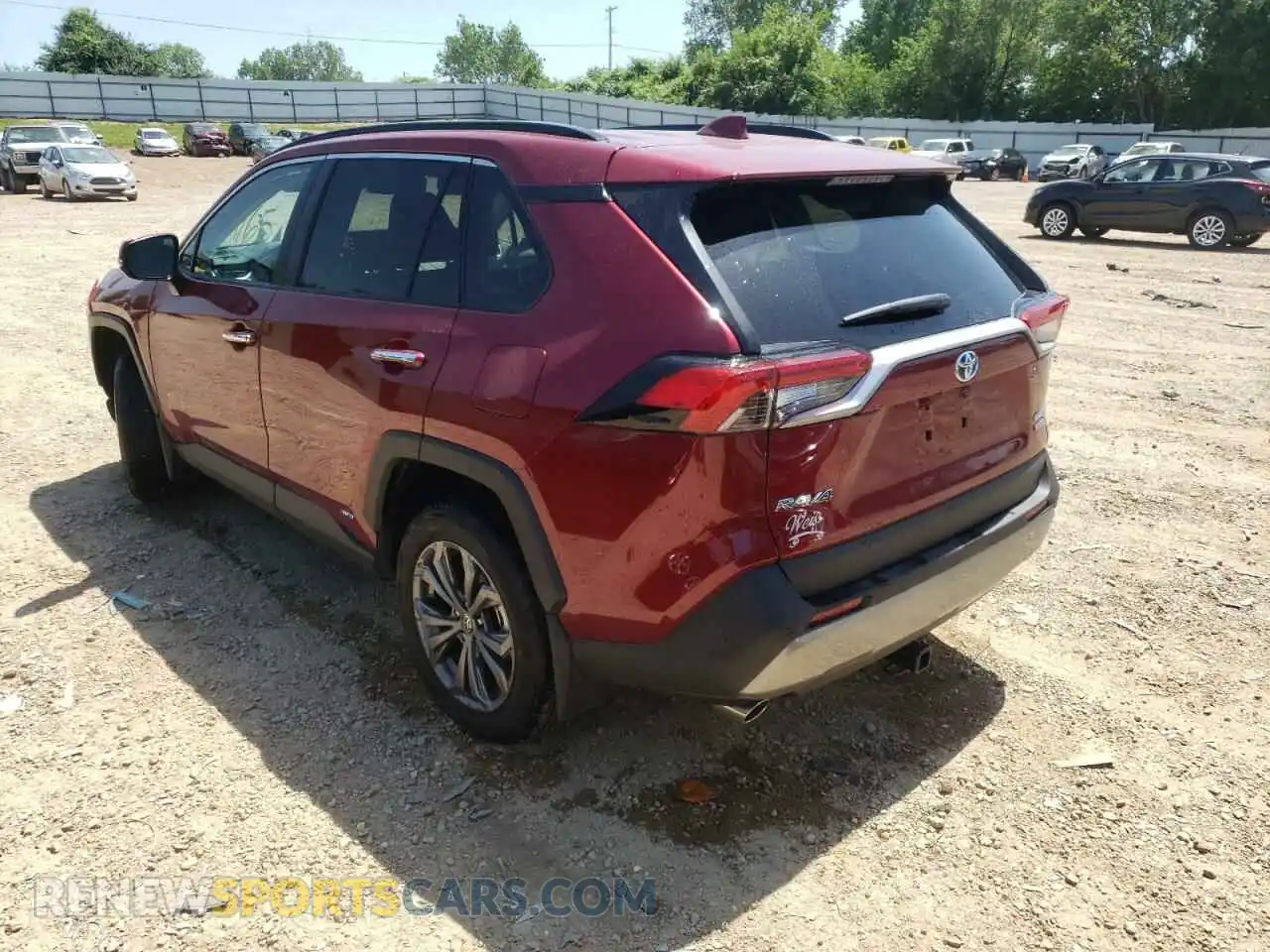 3 Photograph of a damaged car 4T3D6RFV8NU076754 TOYOTA RAV4 2022